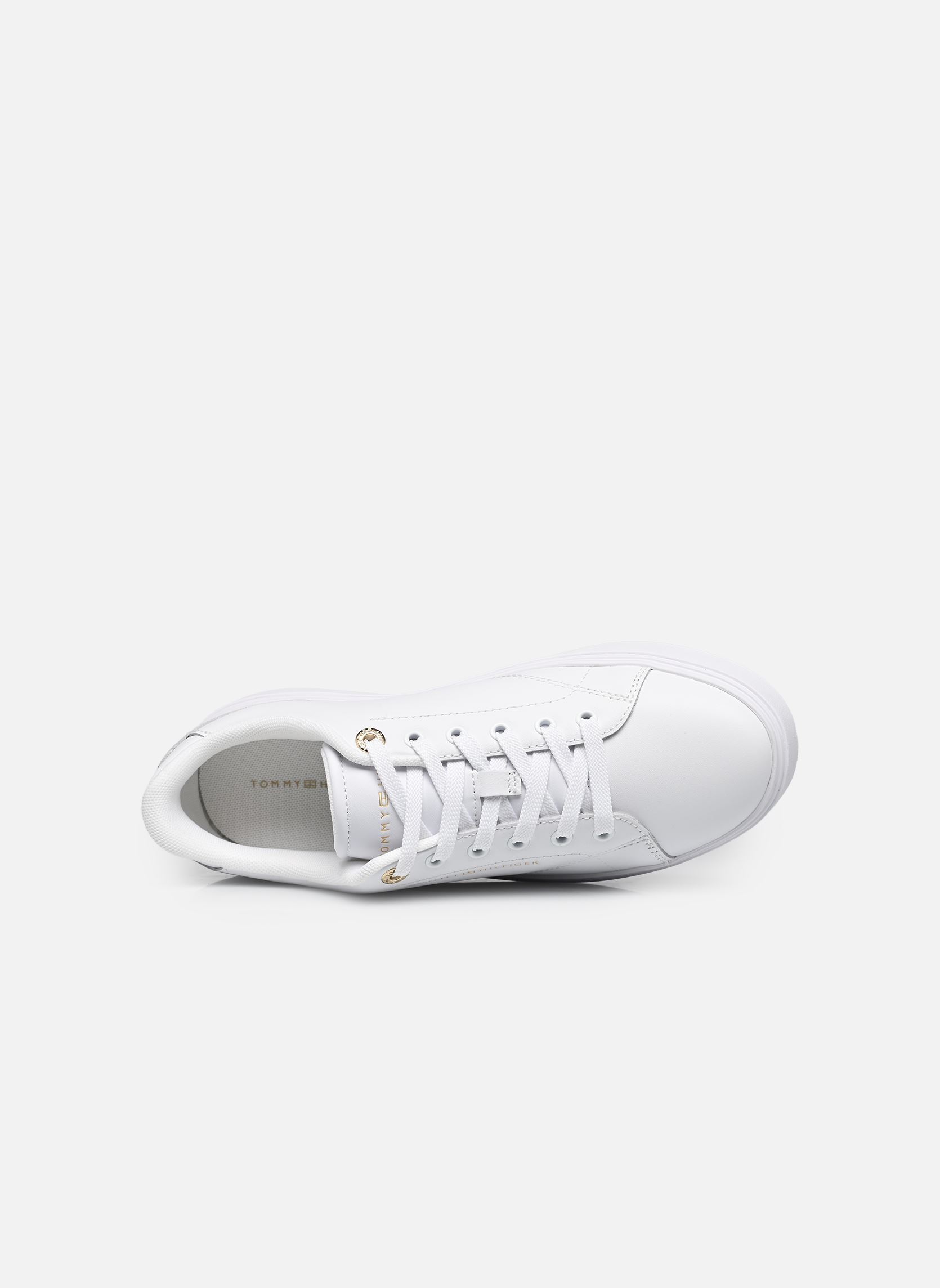 Baskets basses TH CHIC SNEAKER femme blanc Tommy Hilfiger Baskets basses TH CHIC SNEAKER femme blanc WHITE