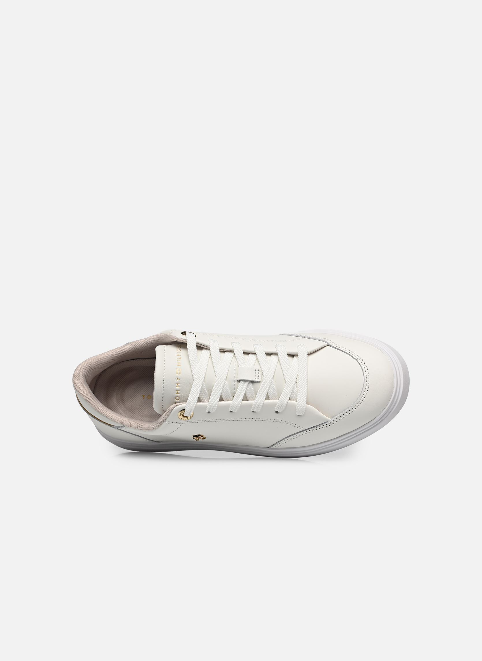 Baskets basses TH CHIC CUPSOLE femme blanc Tommy Hilfiger Baskets basses TH CHIC CUPSOLE femme blanc WHITE