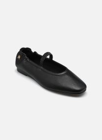 Ballerines classiques SOFT LEATHER ELLASTI femme noir