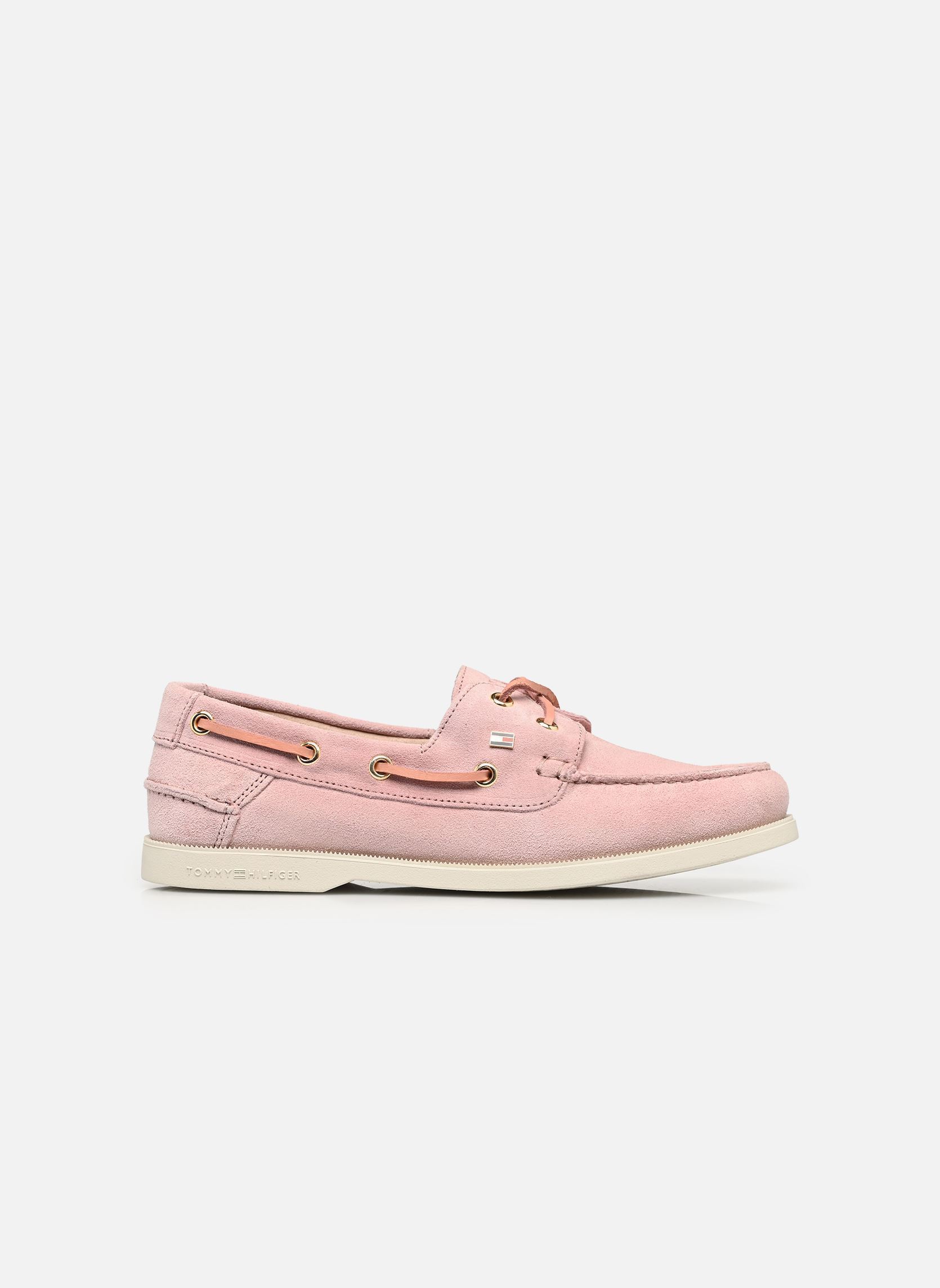 Chaussures bateaux HILFIGER SUEDE BOAT femme rose Tommy Hilfiger Chaussures bateaux HILFIGER SUEDE BOAT femme rose PINK