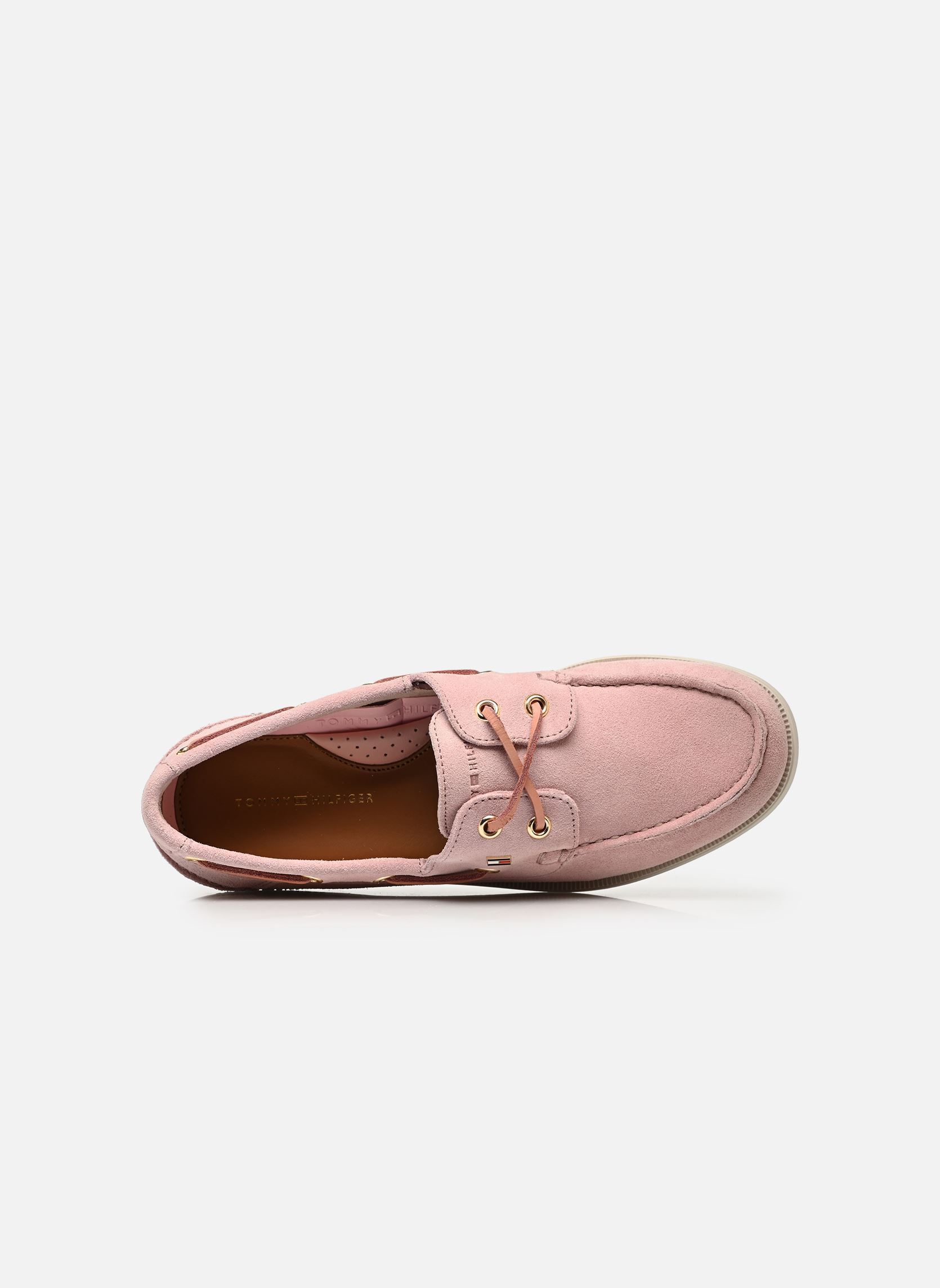 Chaussures bateaux HILFIGER SUEDE BOAT femme rose Tommy Hilfiger Chaussures bateaux HILFIGER SUEDE BOAT femme rose PINK