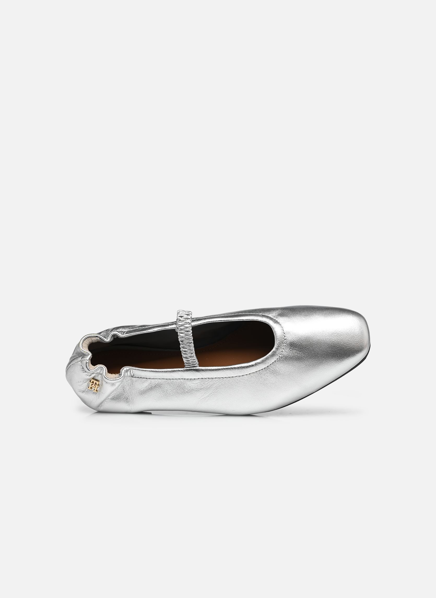 Klassische Ballerinas SILVER LTH ELLASTIC damen grau Tommy Hilfiger Klassische Ballerinas SILVER LTH ELLASTIC damen grau GREY