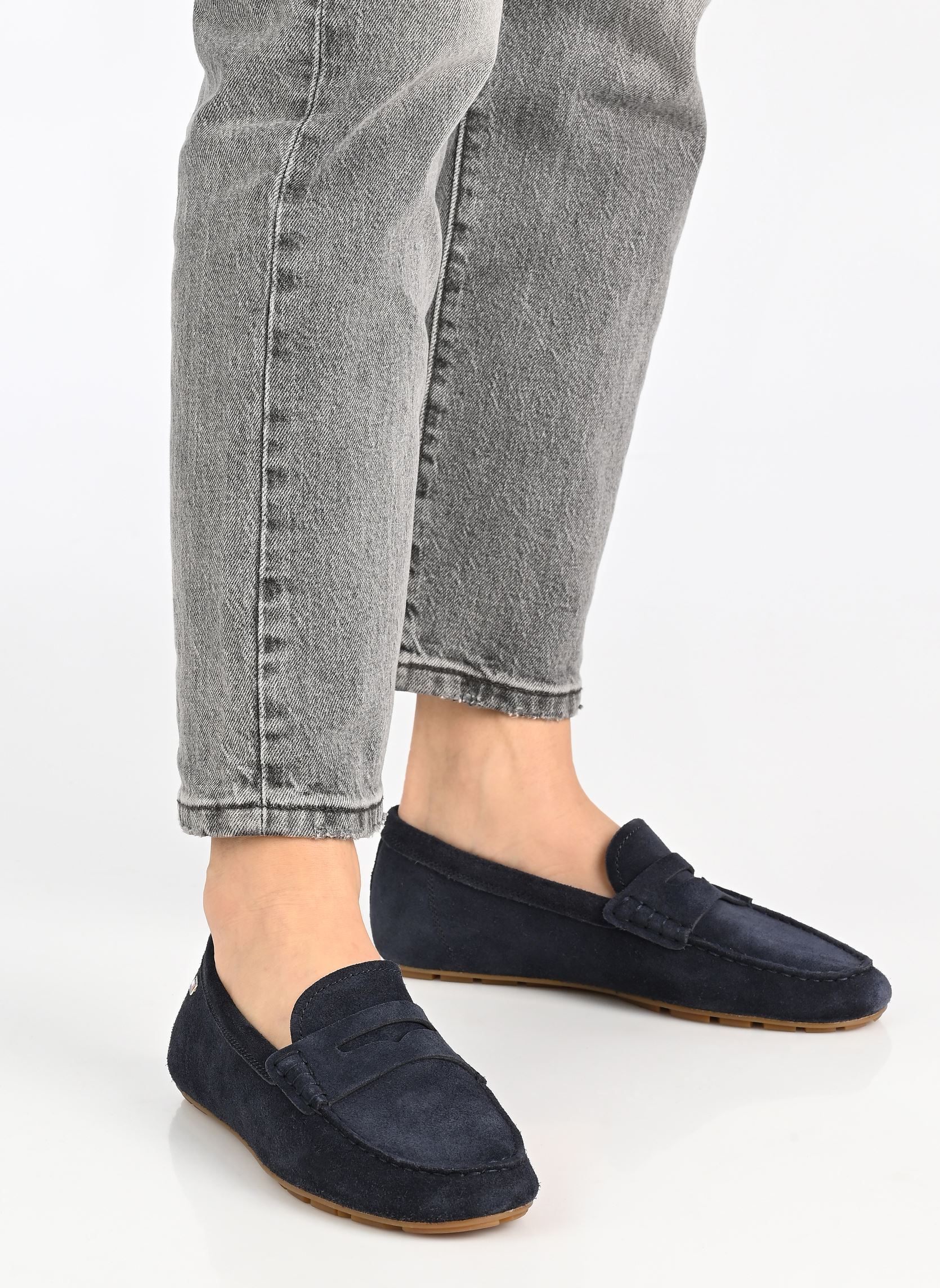 Mocassins FLAG SOFT SUEDE DRIV dames blauw Tommy Hilfiger Mocassins FLAG SOFT SUEDE DRIV dames blauw BLUE