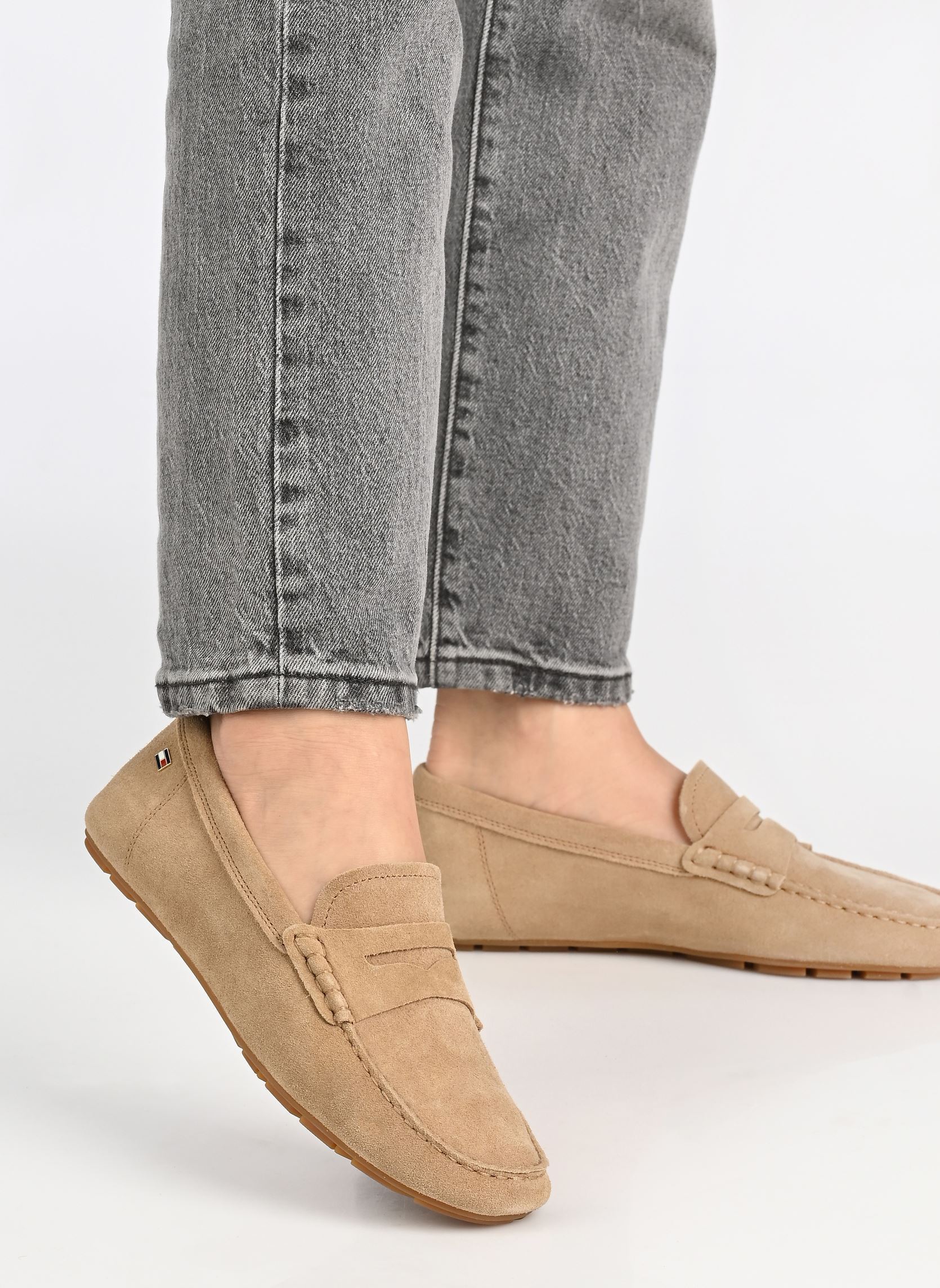 Loafer FLAG SOFT SUEDE DRIV damen grün Tommy Hilfiger Loafer FLAG SOFT SUEDE DRIV damen grün KHAKI