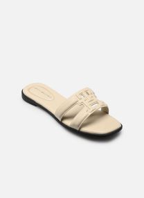 Pantoletten und Clogs TH LOGO STRAP MULE damen weiß Tommy Hilfiger Pantoletten und Clogs TH LOGO STRAP MULE damen weiß BEIGE