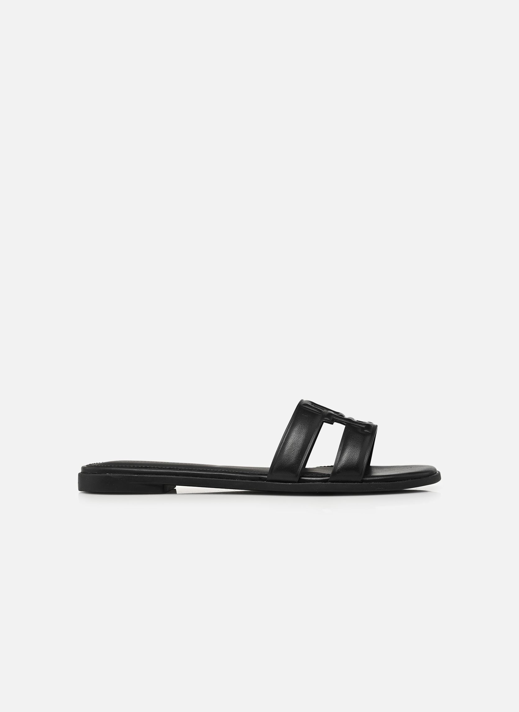 Pantoletten und Clogs TH LOGO STRAP MULE damen schwarz Tommy Hilfiger Pantoletten und Clogs TH LOGO STRAP MULE damen schwarz BLACK