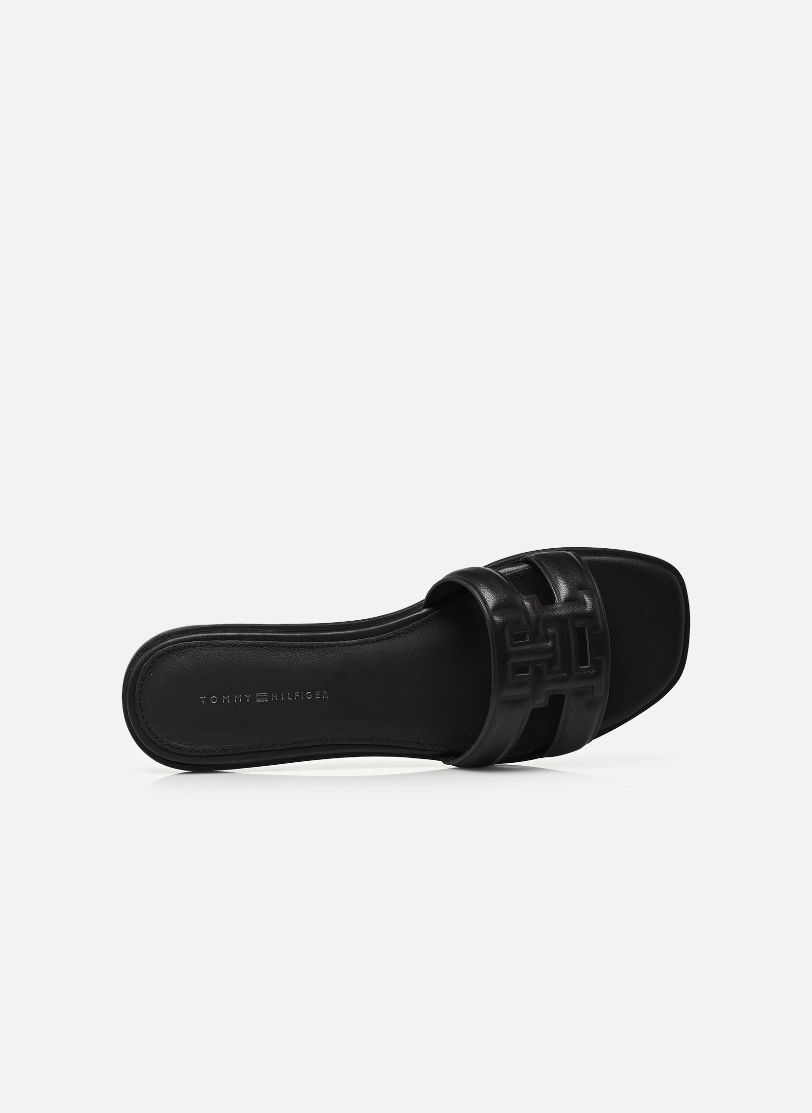 Pantoletten und Clogs TH LOGO STRAP MULE damen schwarz Tommy Hilfiger Pantoletten und Clogs TH LOGO STRAP MULE damen schwarz BLACK