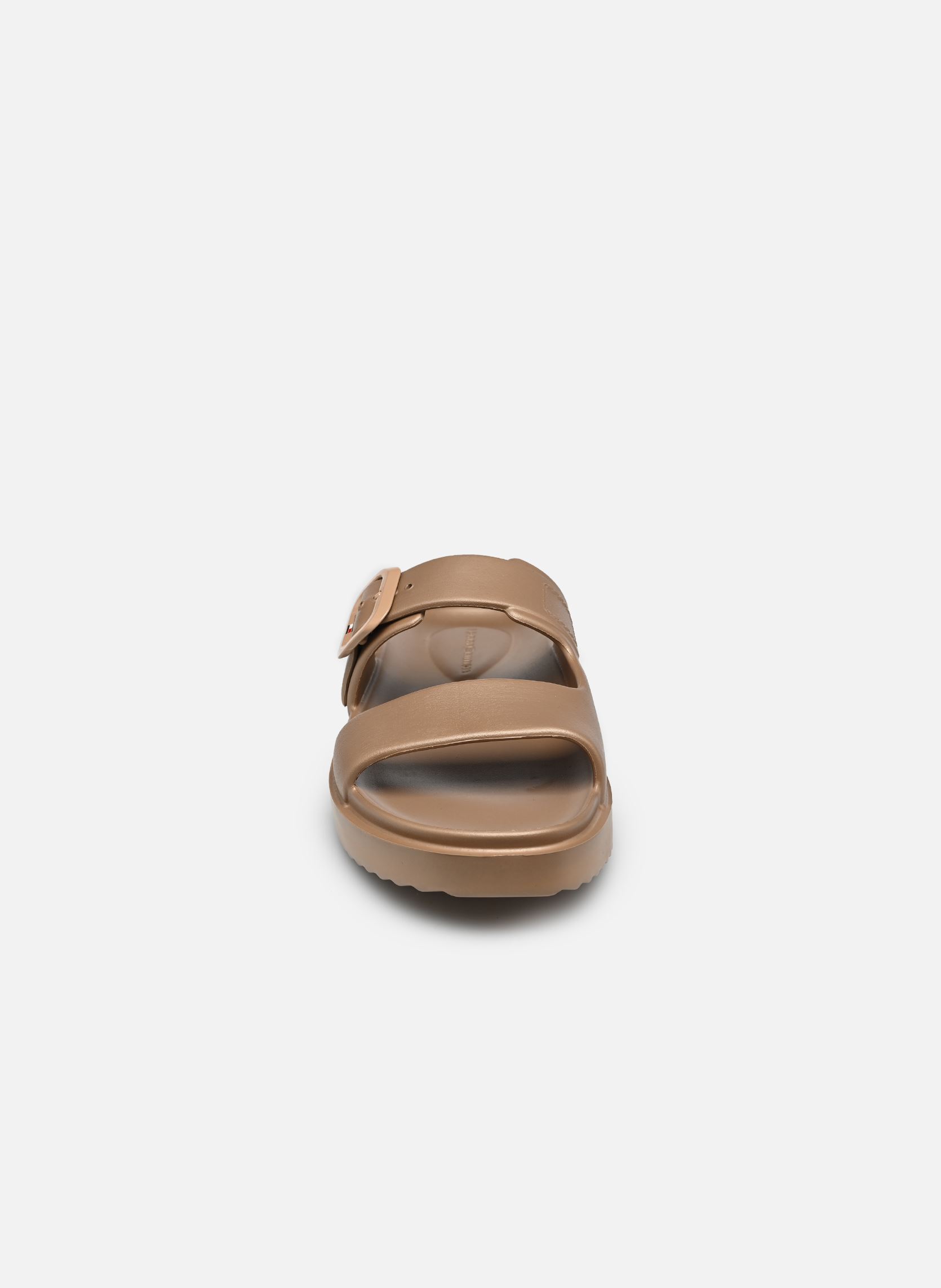 Strandsandalen TH DOUBLE STRAP SAND damen gold und bronze Tommy Hilfiger Strandsandalen TH DOUBLE STRAP SAND damen gold und bronze GOLD