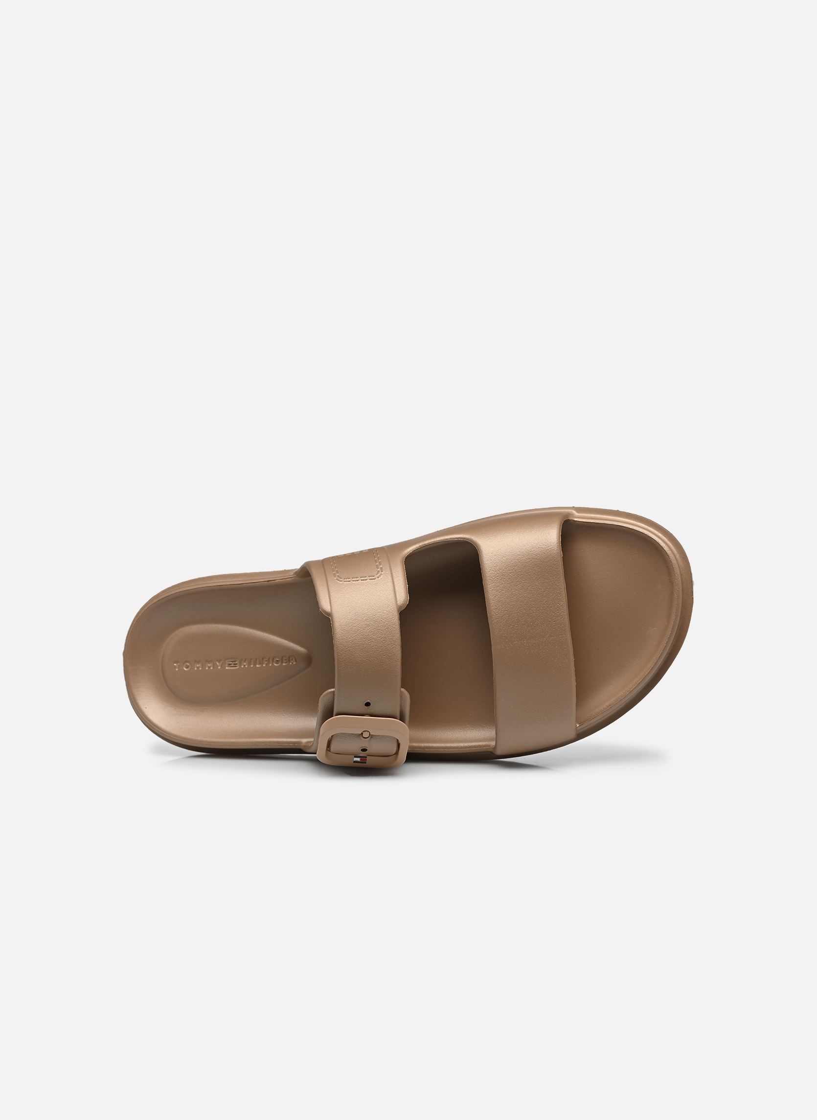 Strandsandalen TH DOUBLE STRAP SAND damen gold und bronze Tommy Hilfiger Strandsandalen TH DOUBLE STRAP SAND damen gold und bronze GOLD