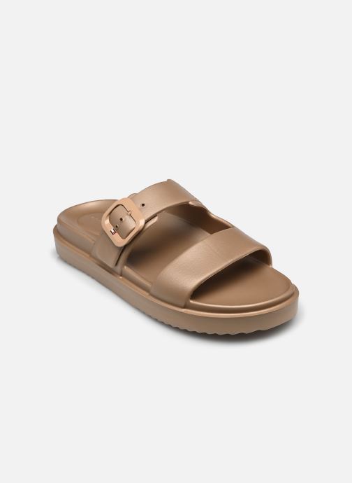 Tommy Hilfiger Strandsandalen TH DOUBLE STRAP SAND damen gold und bronze