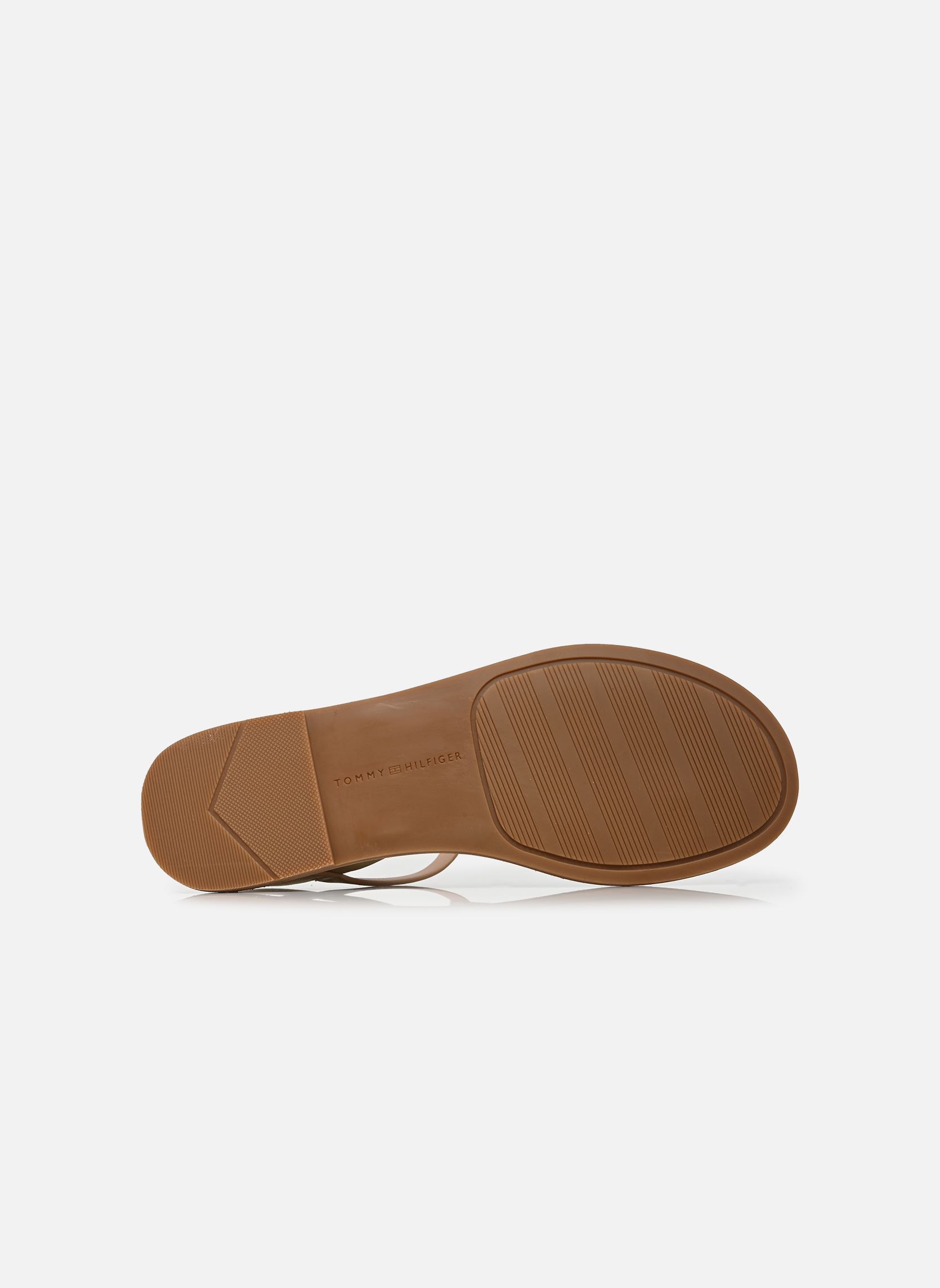 Sandales LEATHER THONG SANDAL femme or et bronze Tommy Hilfiger Sandales LEATHER THONG SANDAL femme or et bronze GOLD