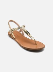 Sandales LEATHER THONG SANDAL femme or et bronze Tommy Hilfiger Sandales LEATHER THONG SANDAL femme or et bronze GOLD