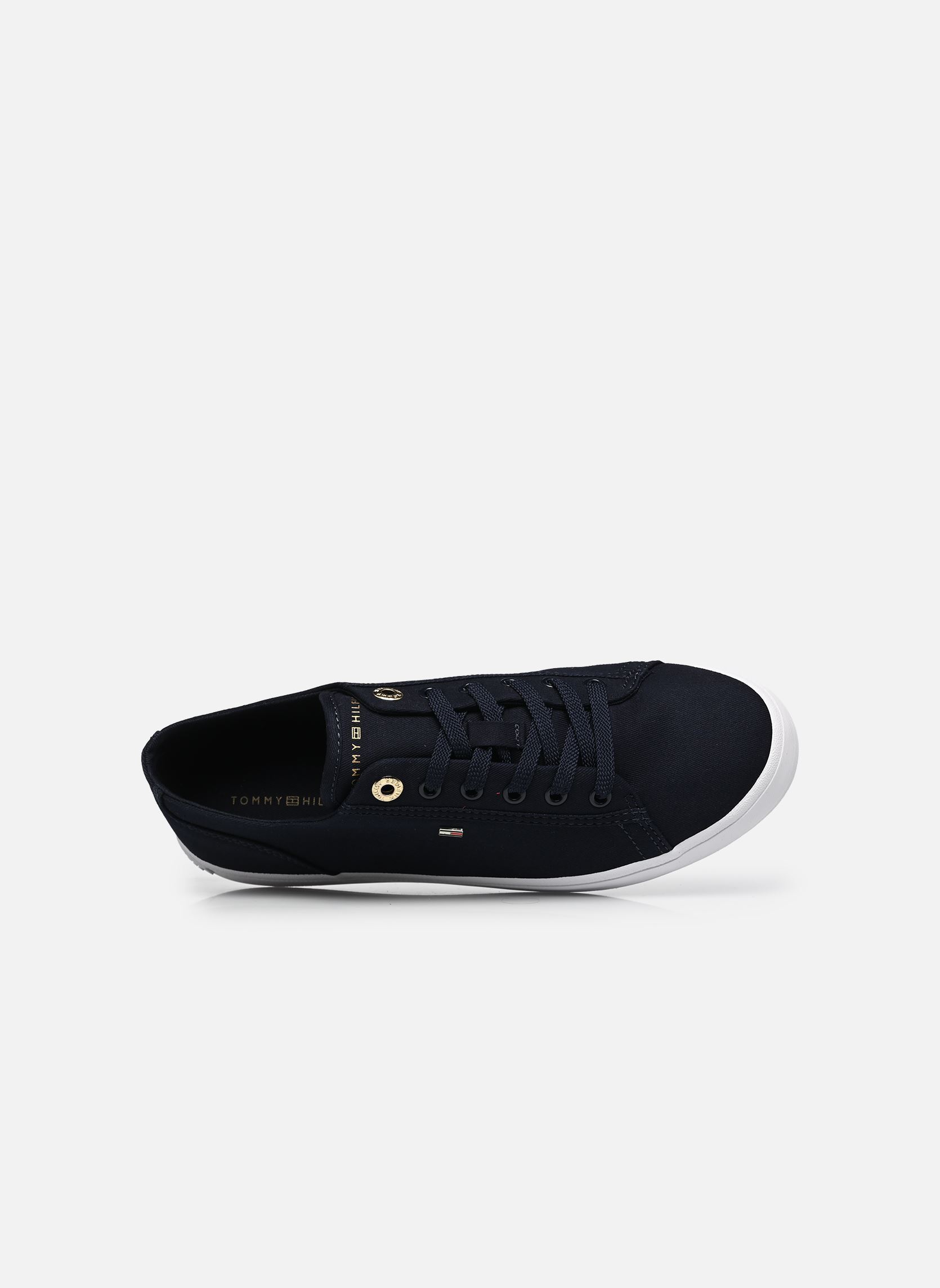 Niedrige Sneaker TH FOXING SNEAKER CA damen blau Tommy Hilfiger Niedrige Sneaker TH FOXING SNEAKER CA damen blau BLUE