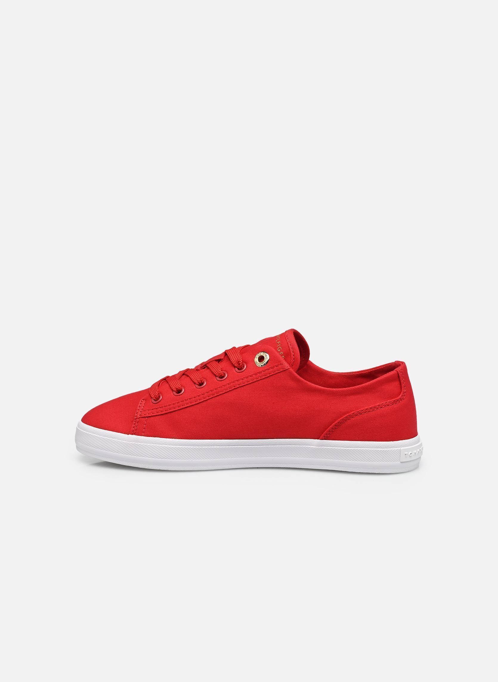 Niedrige Sneaker TH FOXING SNEAKER CA damen rot Tommy Hilfiger Niedrige Sneaker TH FOXING SNEAKER CA damen rot RED