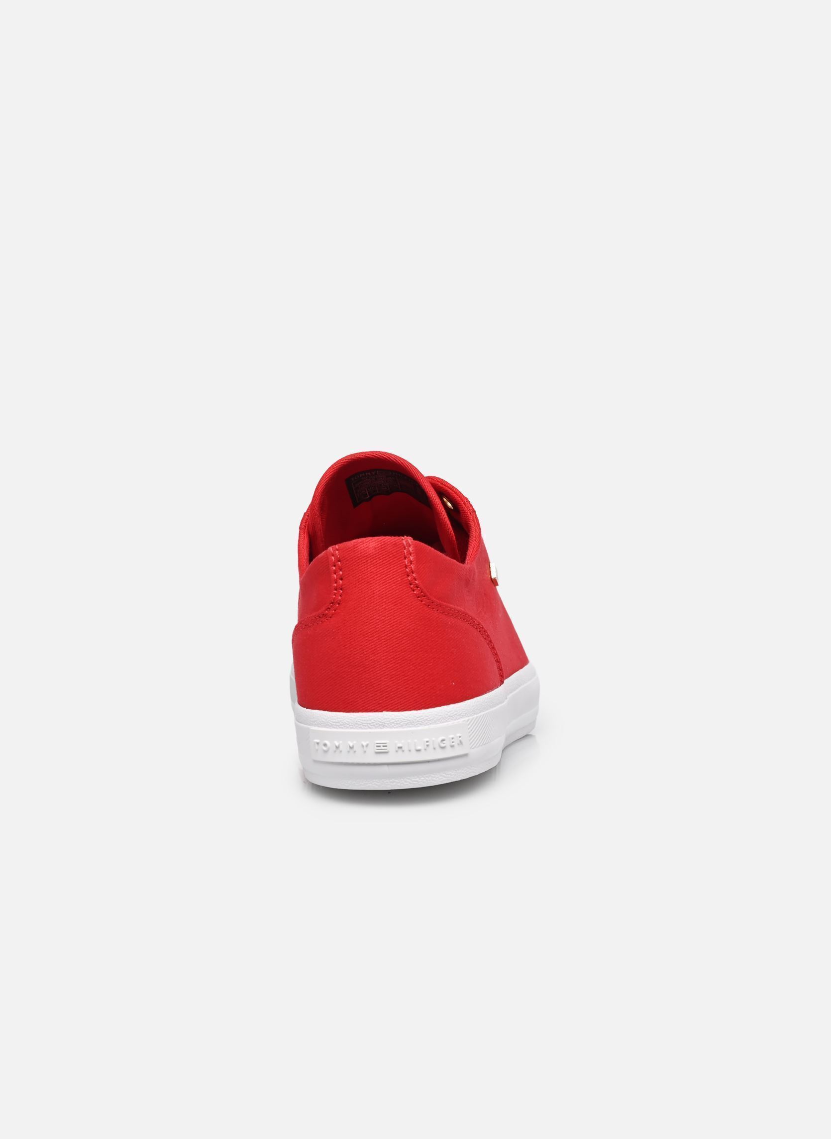 Niedrige Sneaker TH FOXING SNEAKER CA damen rot Tommy Hilfiger Niedrige Sneaker TH FOXING SNEAKER CA damen rot RED