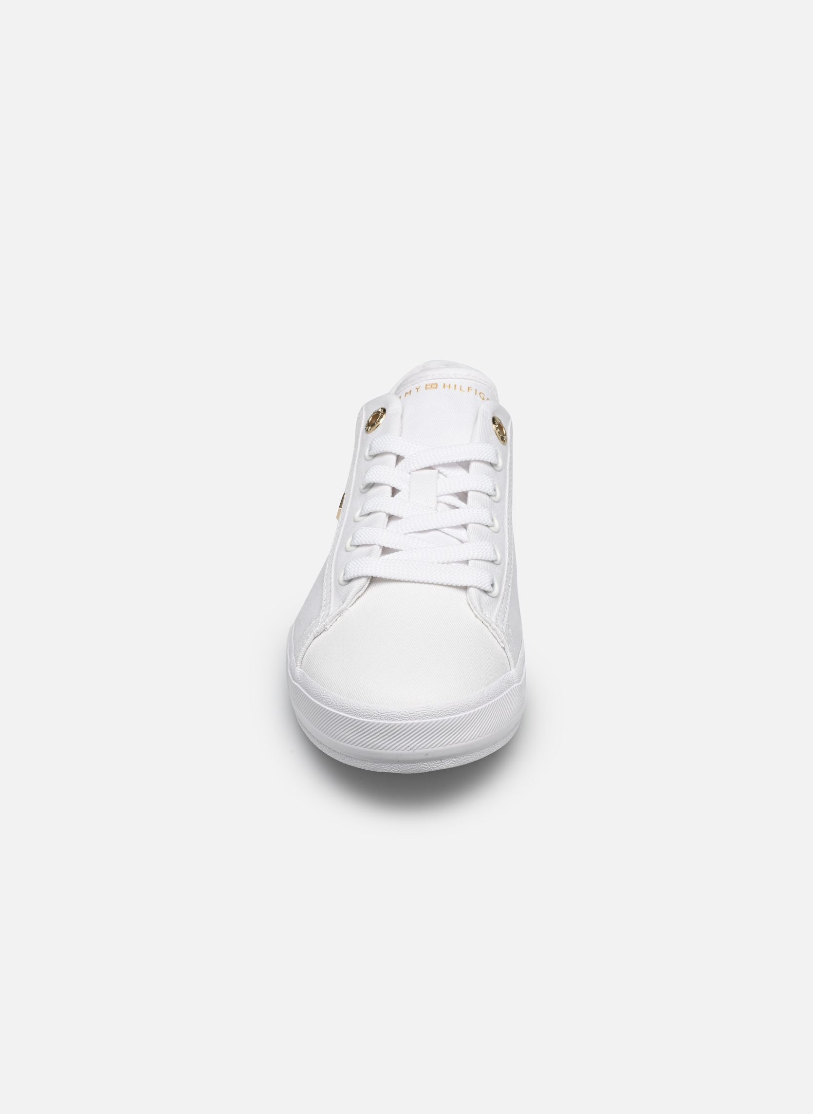 Niedrige Sneaker TH FOXING SNEAKER CA damen weiß Tommy Hilfiger Niedrige Sneaker TH FOXING SNEAKER CA damen weiß WHITE