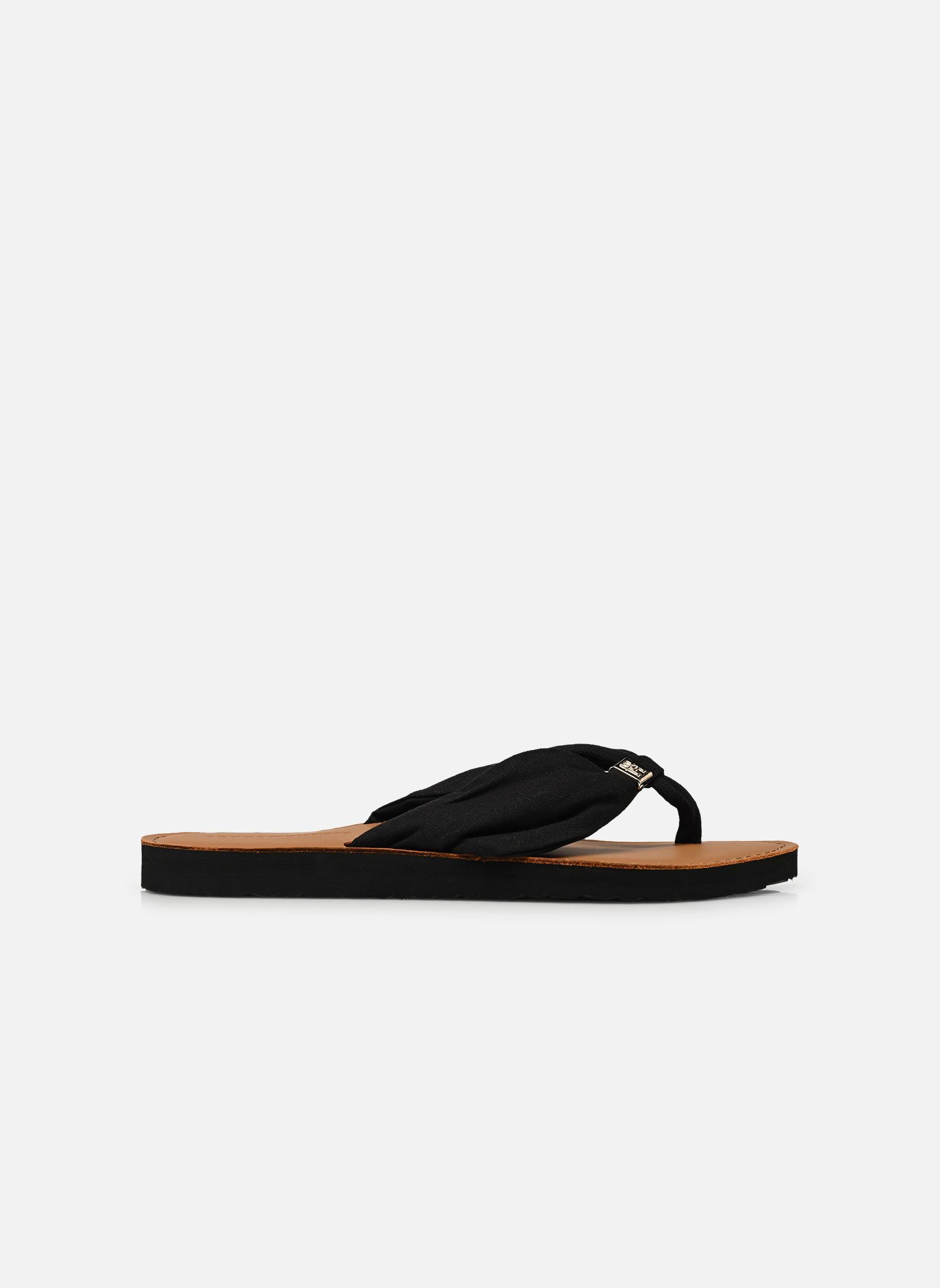 Flip-Flops TH LTR FOOTBED SUMME damen schwarz Tommy Hilfiger Flip-Flops TH LTR FOOTBED SUMME damen schwarz BLACK