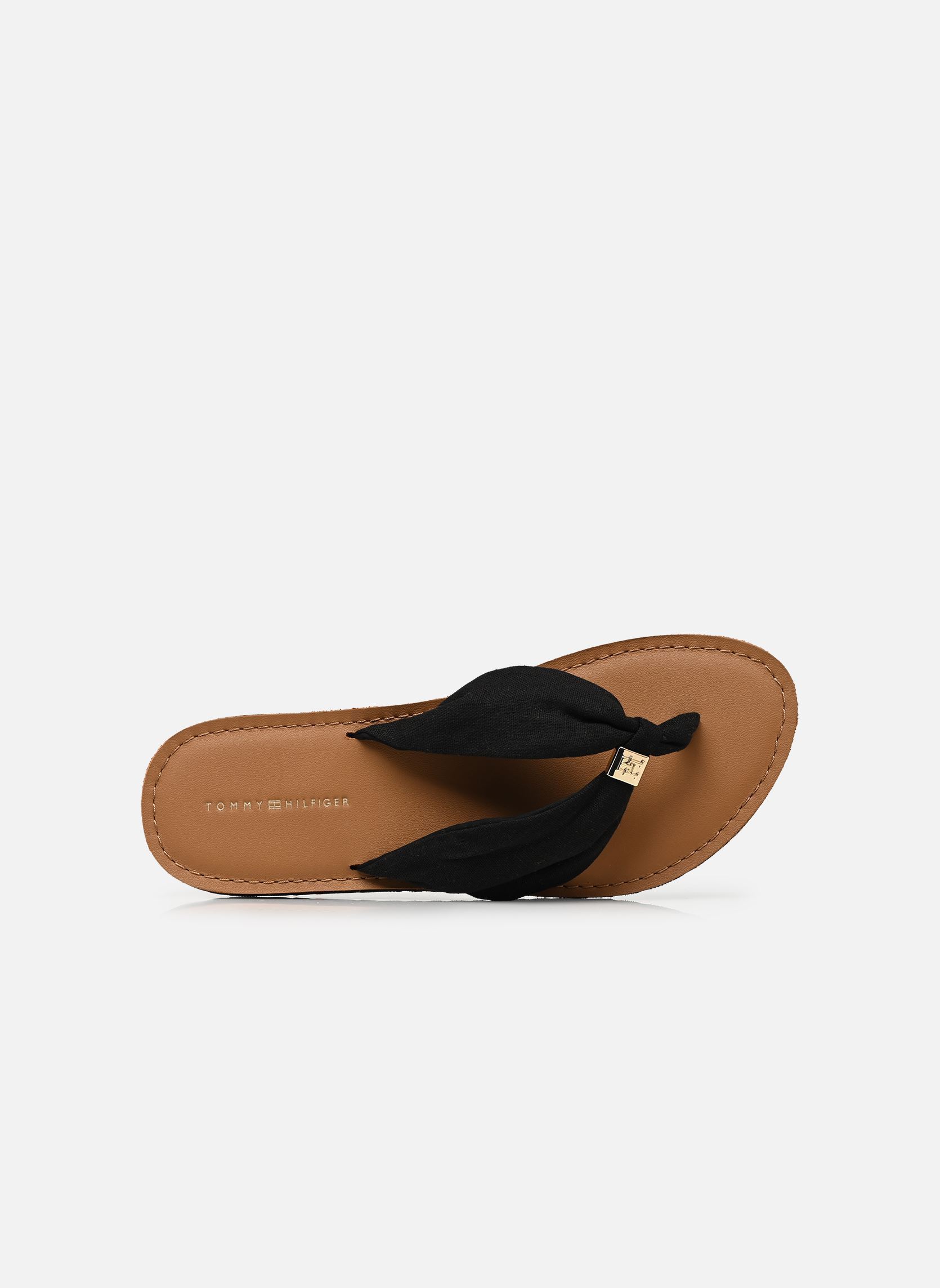 Flip-Flops TH LTR FOOTBED SUMME damen schwarz Tommy Hilfiger Flip-Flops TH LTR FOOTBED SUMME damen schwarz BLACK
