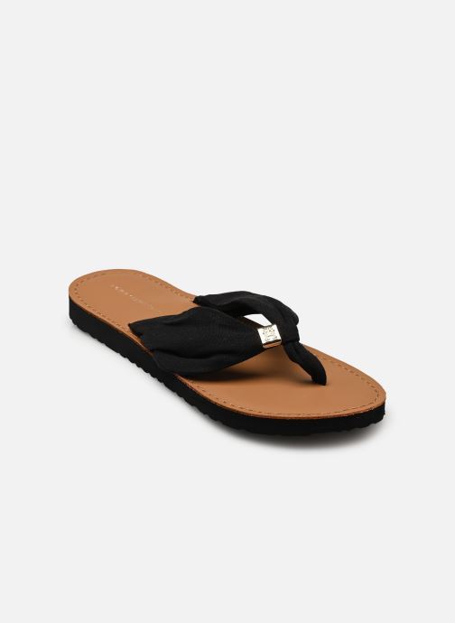 Tommy Hilfiger Slippers TH LTR FOOTBED SUMME dames zwart