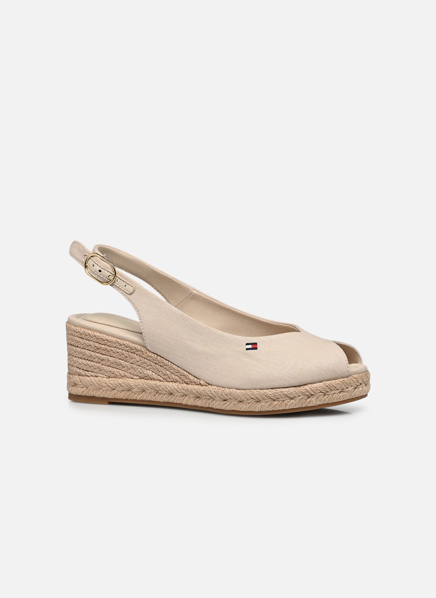 Keil- und Plateau-Espadrilles MID WEDGE ESPAD SLIN damen beige Tommy Hilfiger Keil- und Plateau-Espadrilles MID WEDGE ESPAD SLIN damen beige BEIGE
