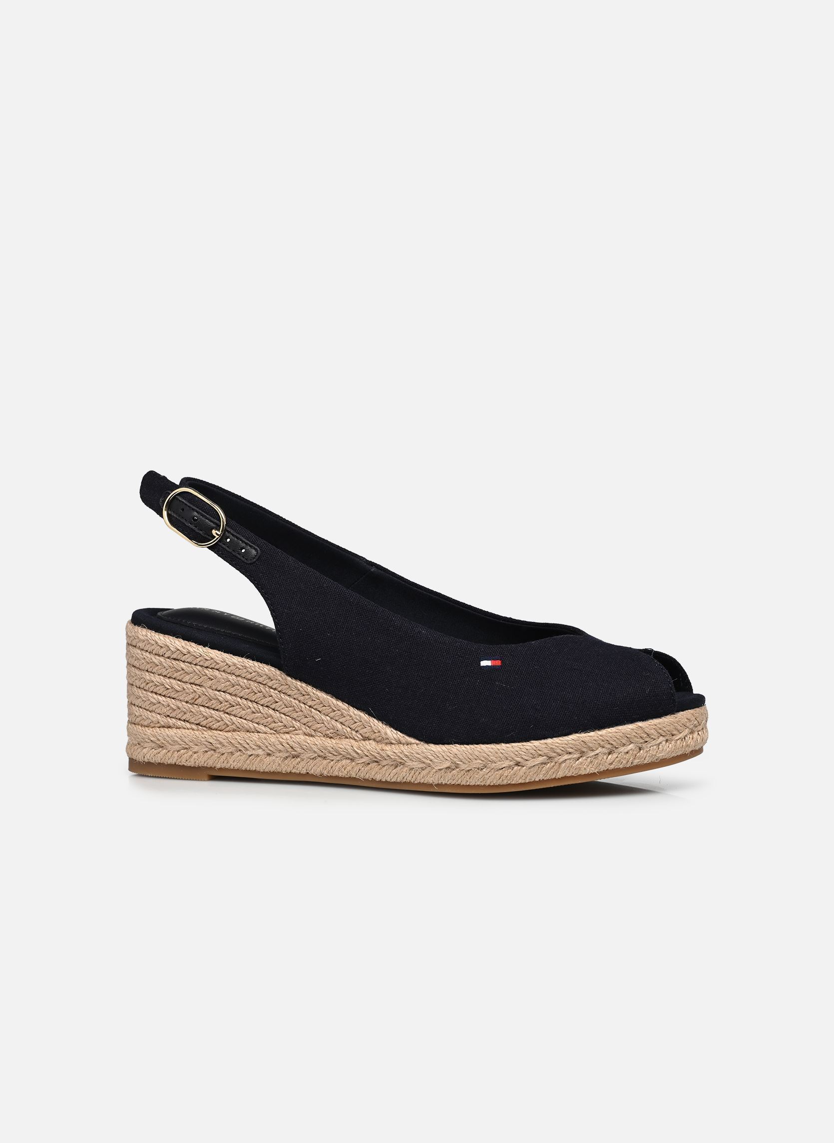 Keil- und Plateau-Espadrilles MID WEDGE ESPAD SLIN damen blau Tommy Hilfiger Keil- und Plateau-Espadrilles MID WEDGE ESPAD SLIN damen blau BLUE