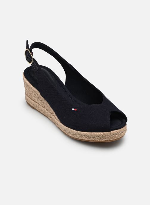 Tommy Hilfiger Espadrilles compensées et plateformes MID WEDGE ESPAD SLIN femme bleu