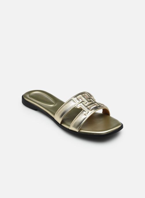 Tommy Hilfiger Strandsandalen TH LOGO STRAP MULE G damen gold und bronze