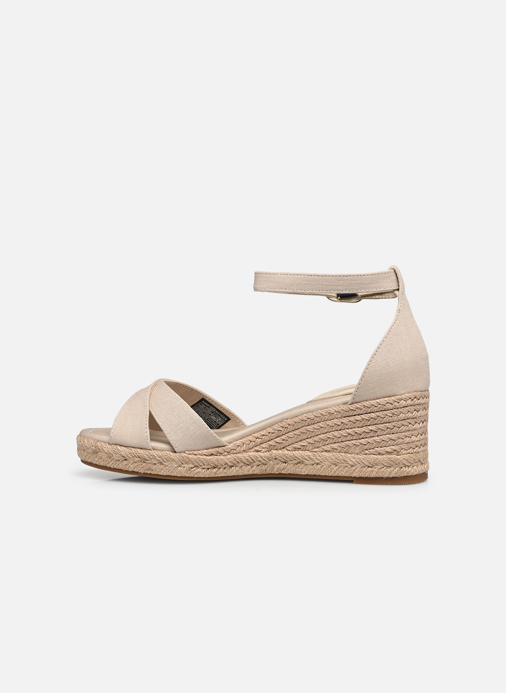 Keil- und Plateau-Espadrilles MID WEDGE ESPAD X CR damen beige Tommy Hilfiger Keil- und Plateau-Espadrilles MID WEDGE ESPAD X CR damen beige BEIGE