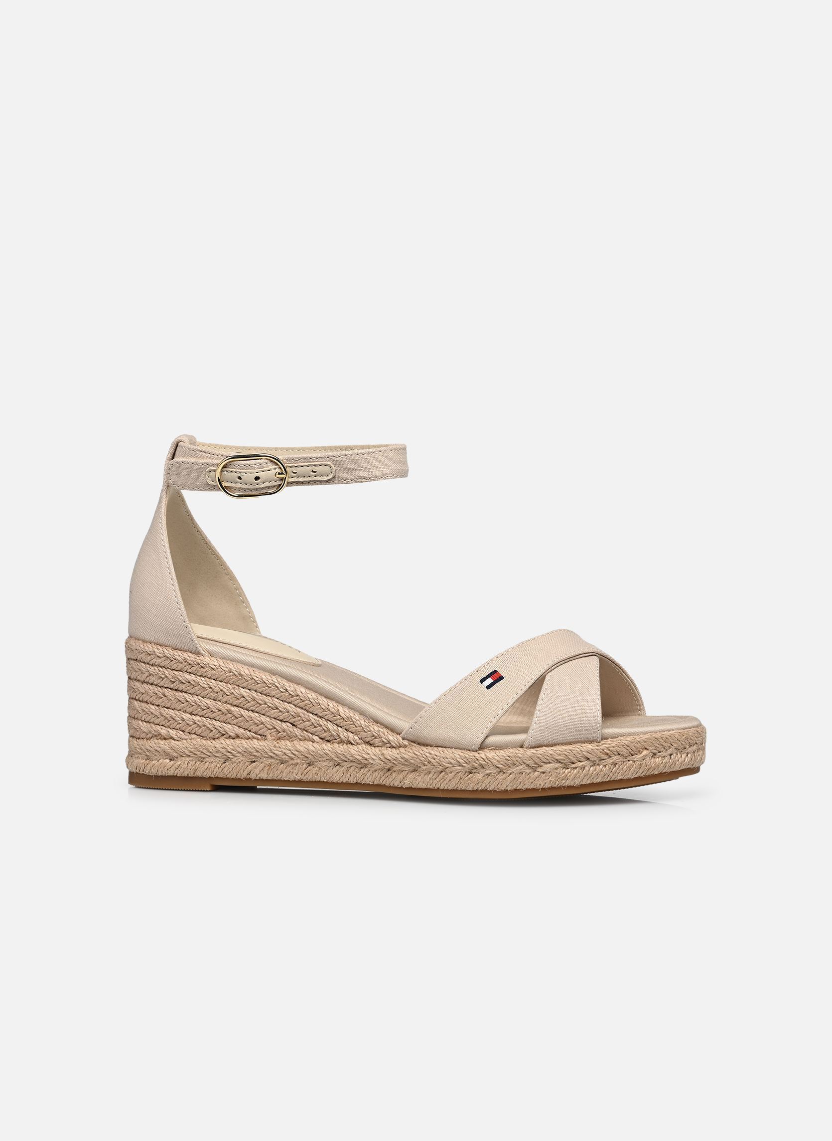 Keil- und Plateau-Espadrilles MID WEDGE ESPAD X CR damen beige Tommy Hilfiger Keil- und Plateau-Espadrilles MID WEDGE ESPAD X CR damen beige BEIGE