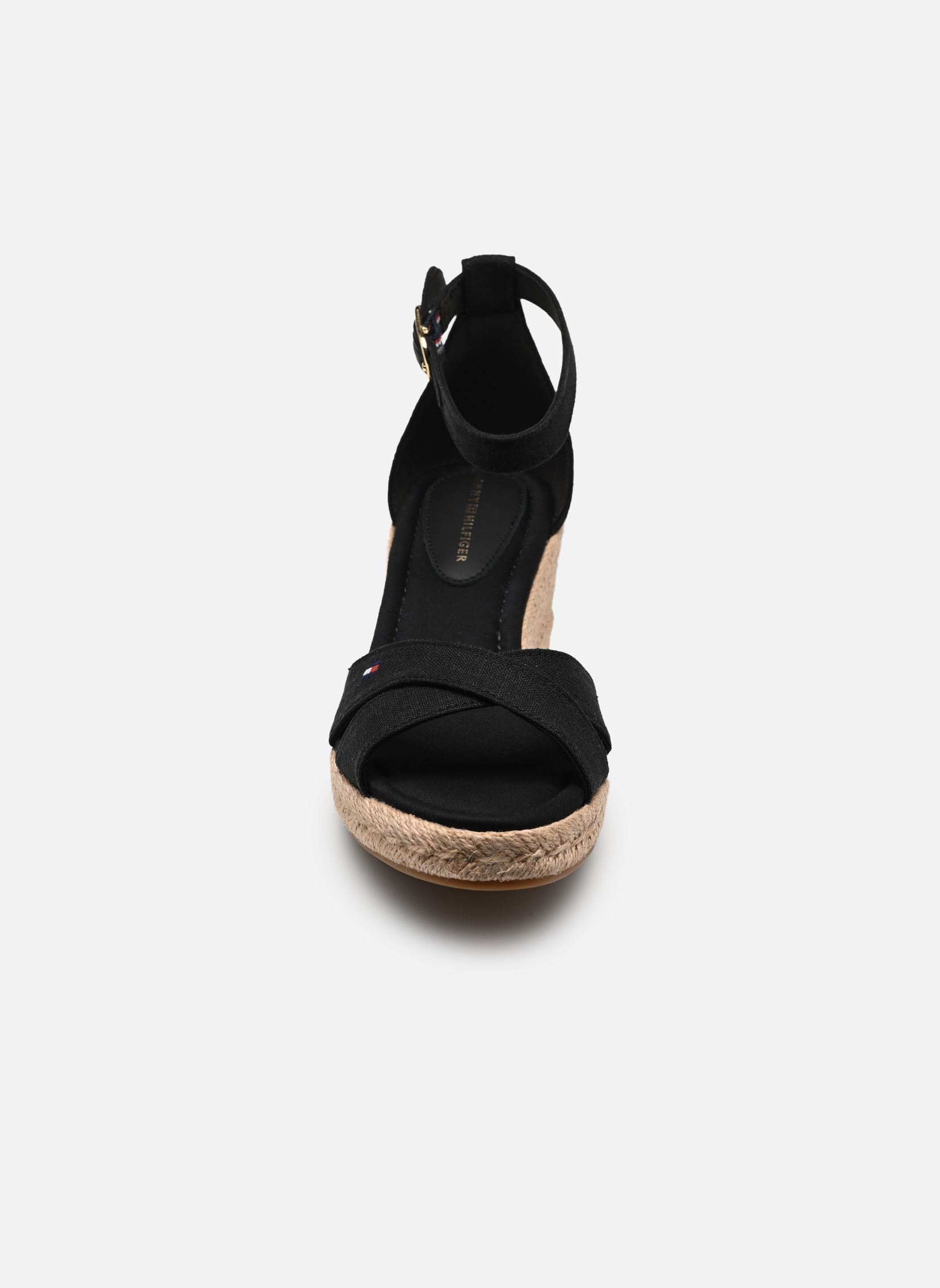 Espadrilles compensées et plateformes MID WEDGE ESPAD X CR femme noir Tommy Hilfiger Espadrilles compensées et plateformes MID WEDGE ESPAD X CR femme noir BLACK
