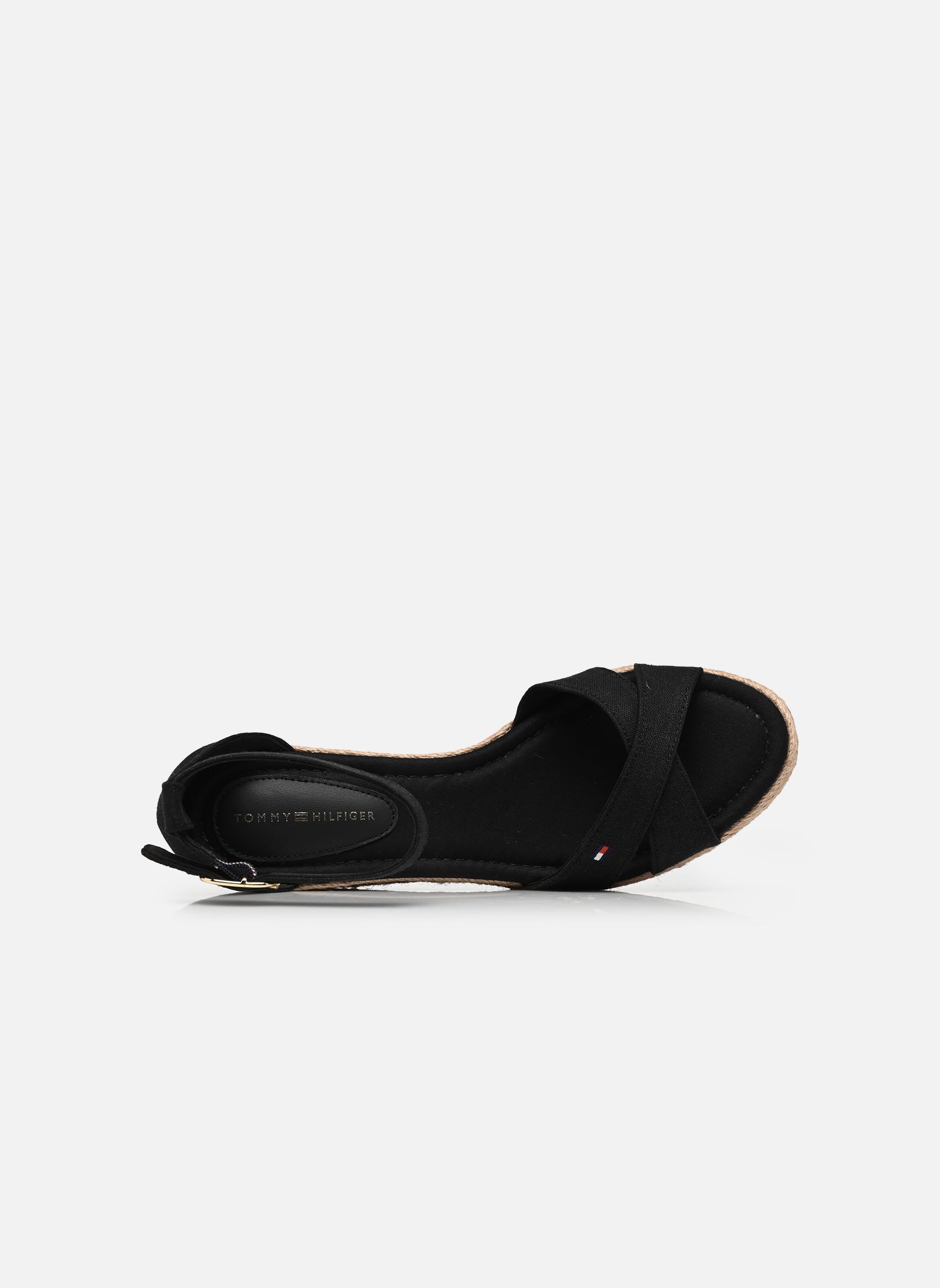 Espadrilles compensées et plateformes MID WEDGE ESPAD X CR femme noir Tommy Hilfiger Espadrilles compensées et plateformes MID WEDGE ESPAD X CR femme noir BLACK