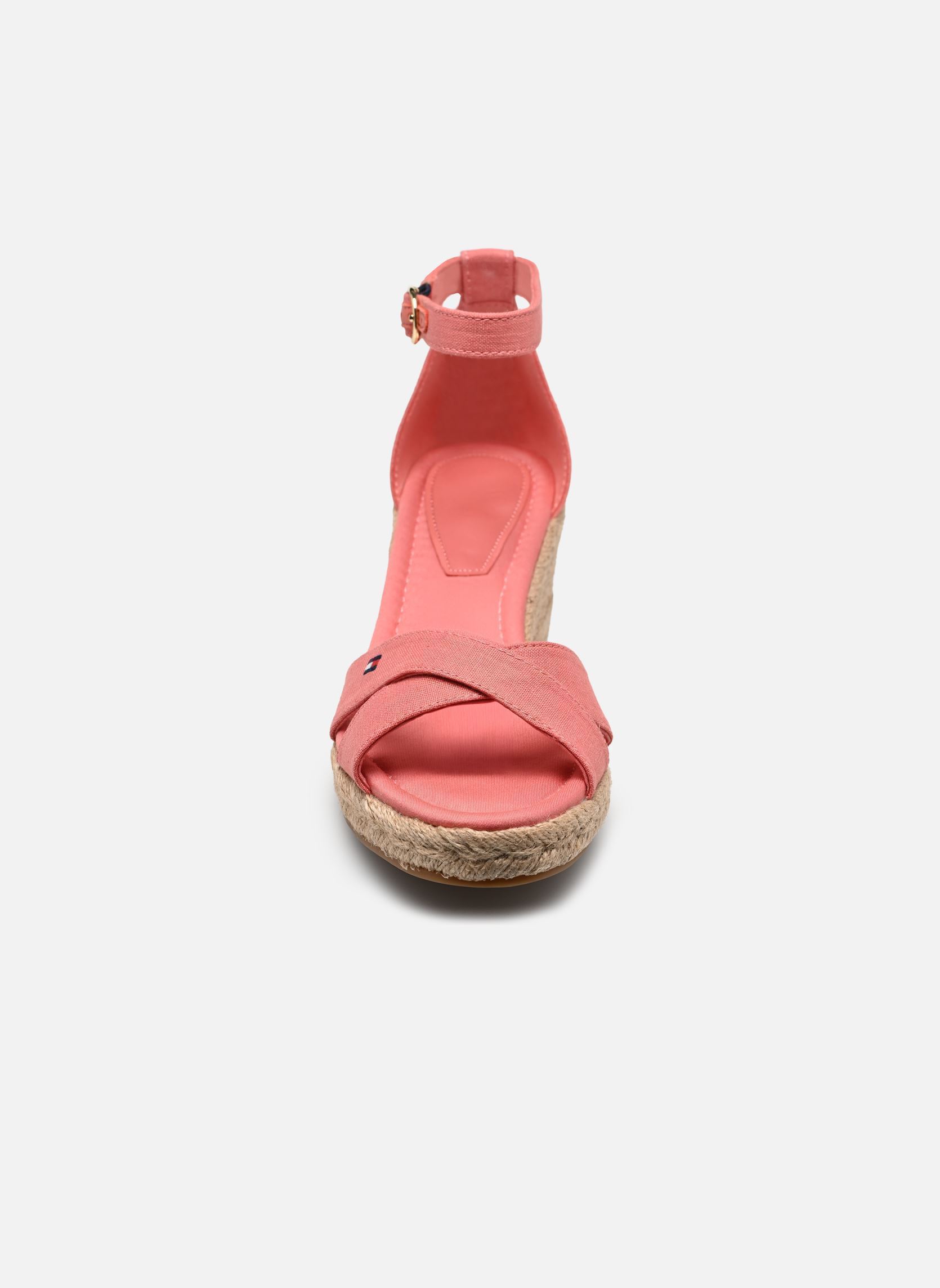 Espadrilles compensées et plateformes MID WEDGE ESPAD X CR femme rose Tommy Hilfiger Espadrilles compensées et plateformes MID WEDGE ESPAD X CR femme rose PINK