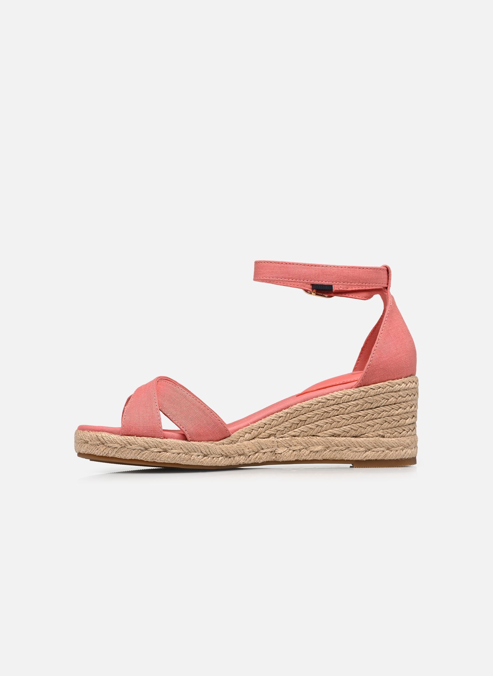Espadrilles compensées et plateformes MID WEDGE ESPAD X CR femme rose Tommy Hilfiger Espadrilles compensées et plateformes MID WEDGE ESPAD X CR femme rose PINK