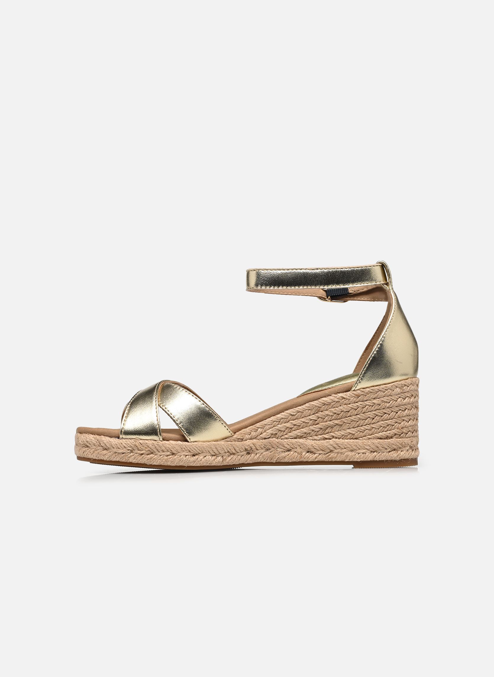 Keil- und Plateau-Espadrilles MID WEDGE ESPAD X CR damen gold und bronze Tommy Hilfiger Keil- und Plateau-Espadrilles MID WEDGE ESPAD X CR damen gold und bronze GOLD