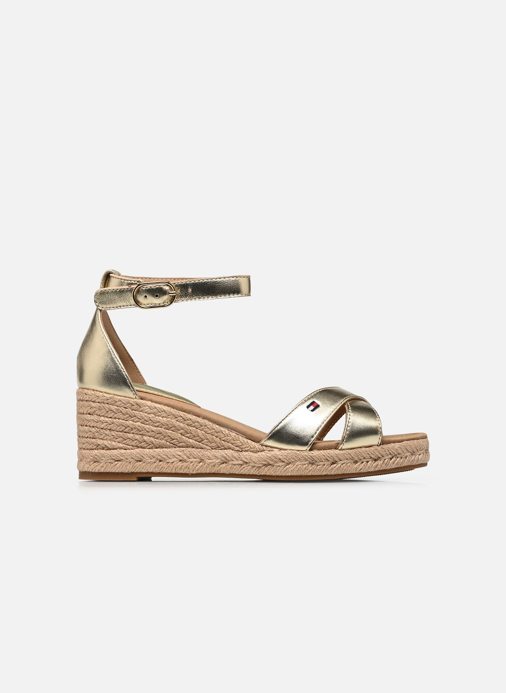 Keil- und Plateau-Espadrilles MID WEDGE ESPAD X CR damen gold und bronze Tommy Hilfiger Keil- und Plateau-Espadrilles MID WEDGE ESPAD X CR damen gold und bronze GOLD