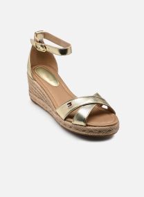 Espadrilles compensées et plateformes MID WEDGE ESPAD X CR femme rose