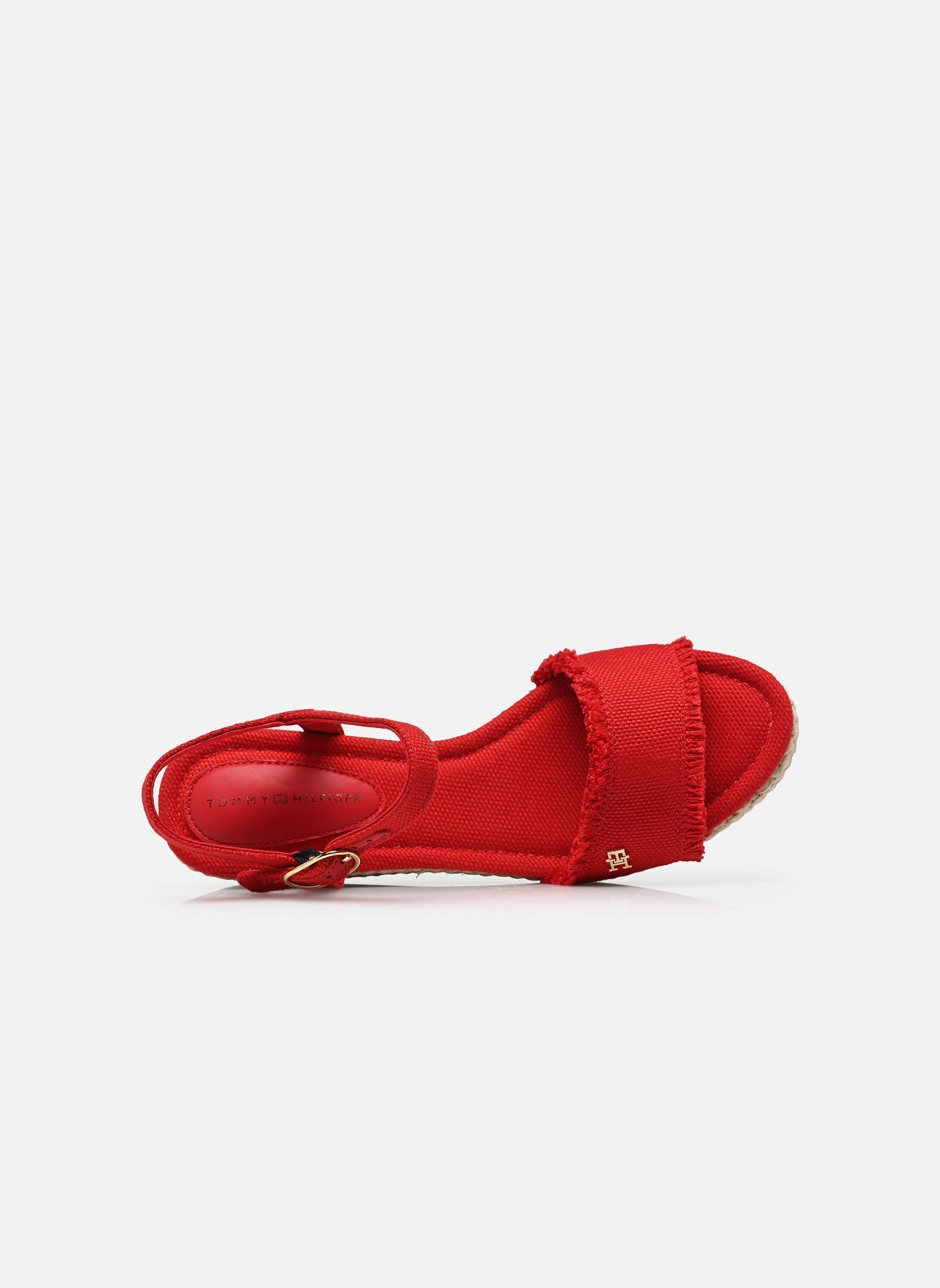Keil- und Plateau-Espadrilles MID WOVEN WEDGE ESPA damen rot Tommy Hilfiger Keil- und Plateau-Espadrilles MID WOVEN WEDGE ESPA damen rot RED