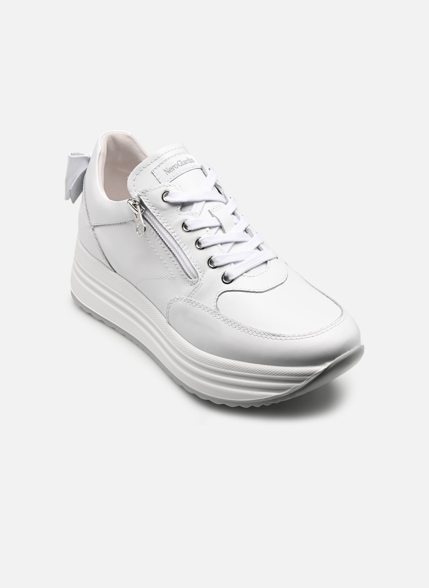 Niedrige Sneaker E615210D damen weiß NeroGiardini Niedrige Sneaker E615210D damen weiß 707