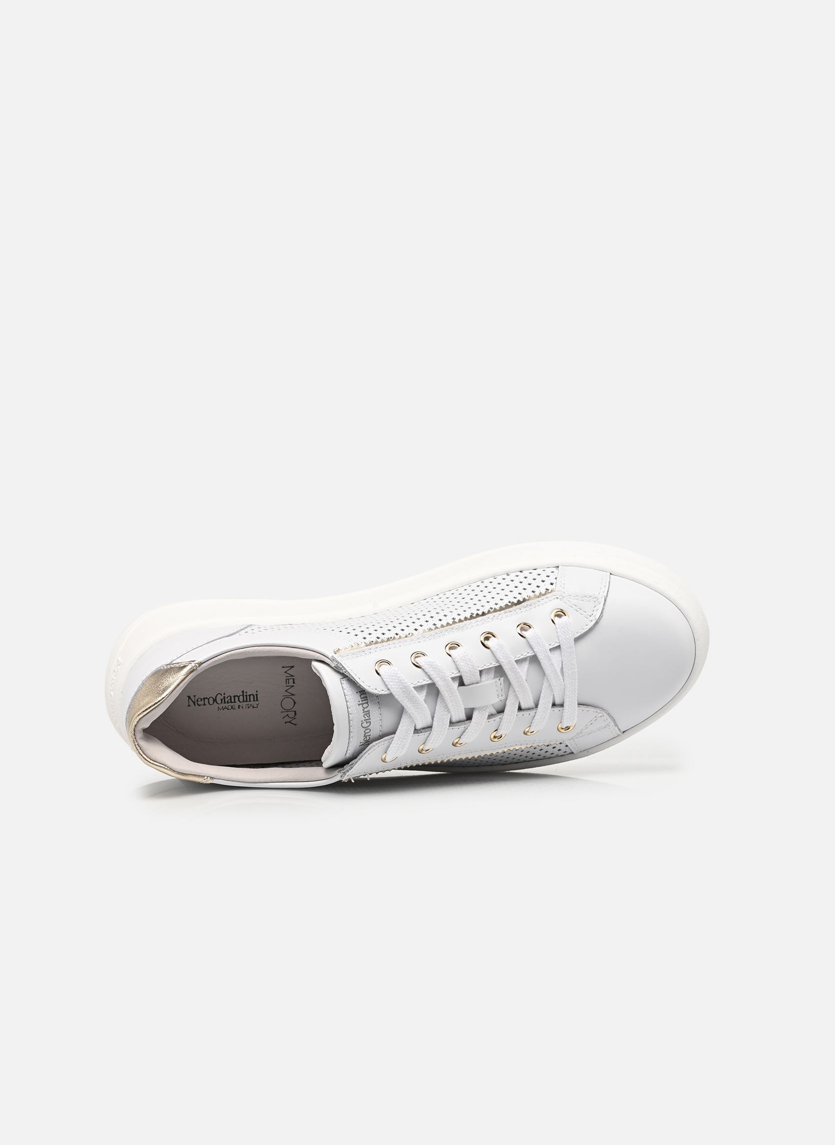 Niedrige Sneaker E615274D damen weiß NeroGiardini Niedrige Sneaker E615274D damen weiß 707