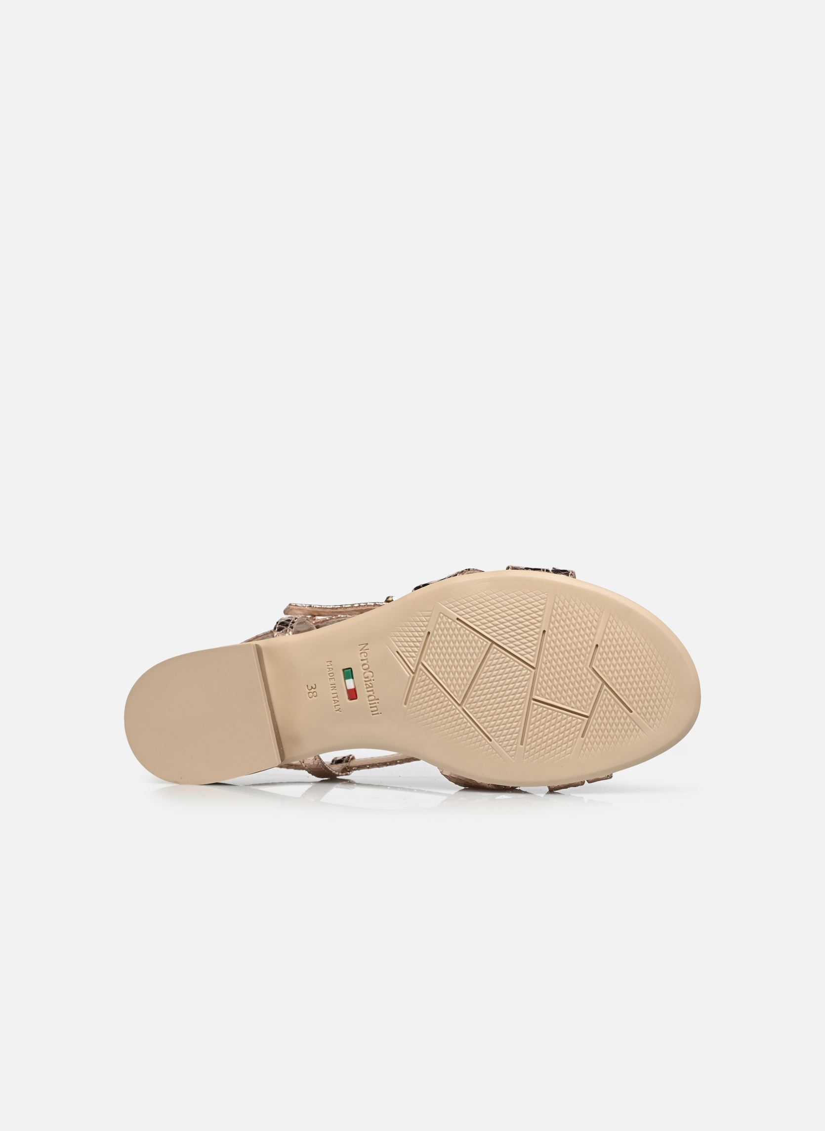 Flache Sandalen E615761D damen gold und bronze NeroGiardini Flache Sandalen E615761D damen gold und bronze 660
