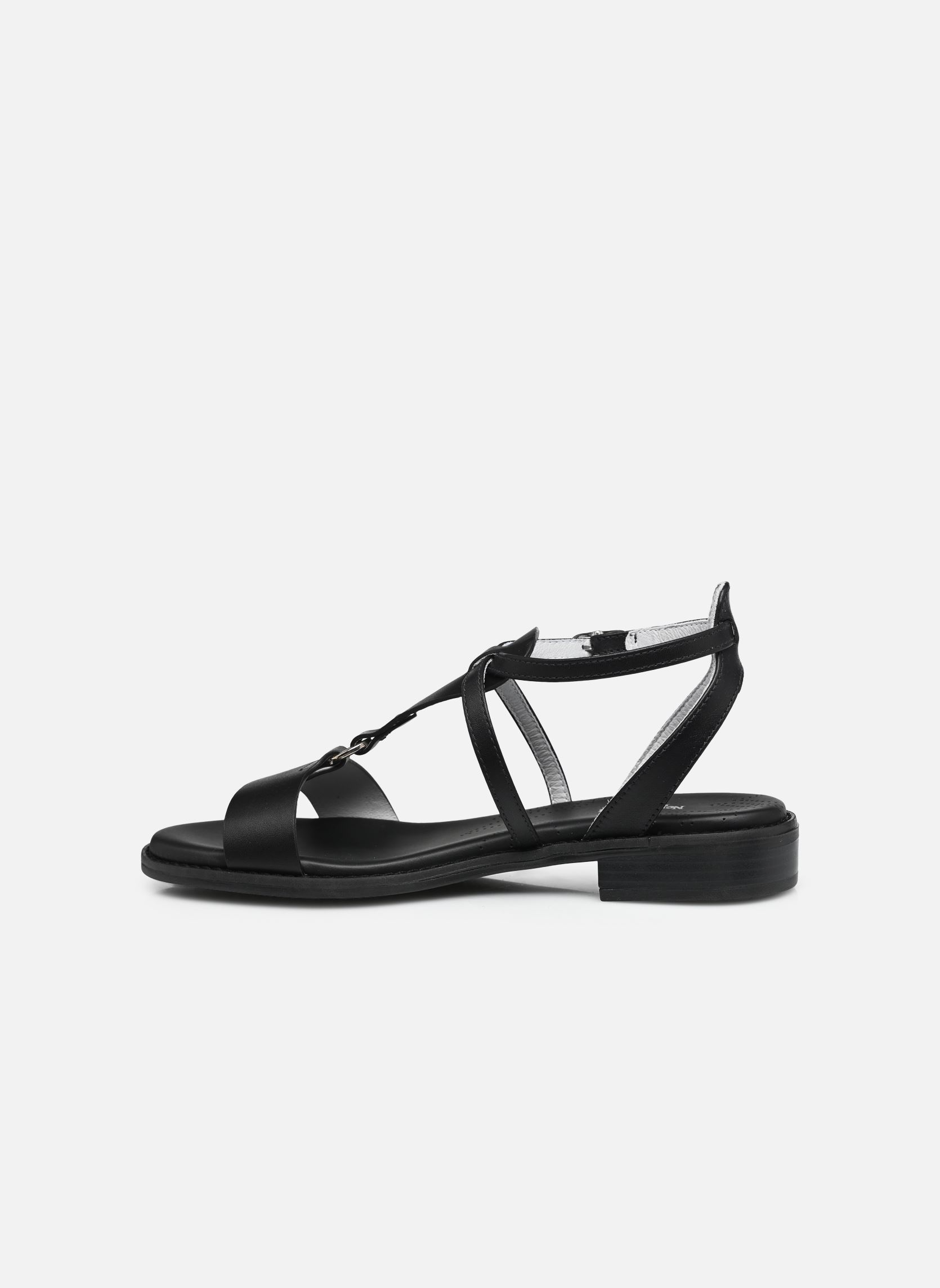 Flache Sandalen E615895D damen schwarz NeroGiardini Flache Sandalen E615895D damen schwarz 100