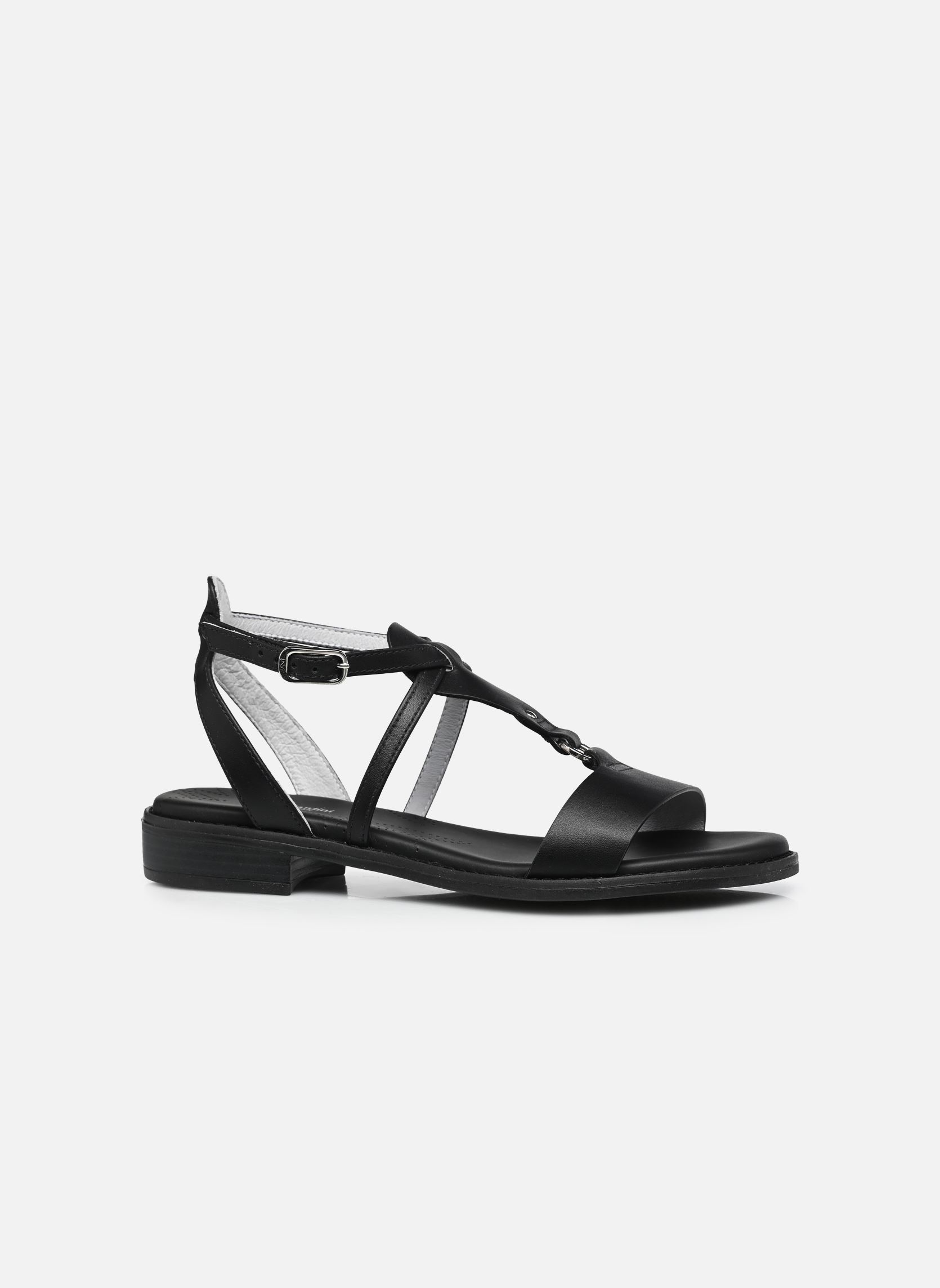 Flache Sandalen E615895D damen schwarz NeroGiardini Flache Sandalen E615895D damen schwarz 100