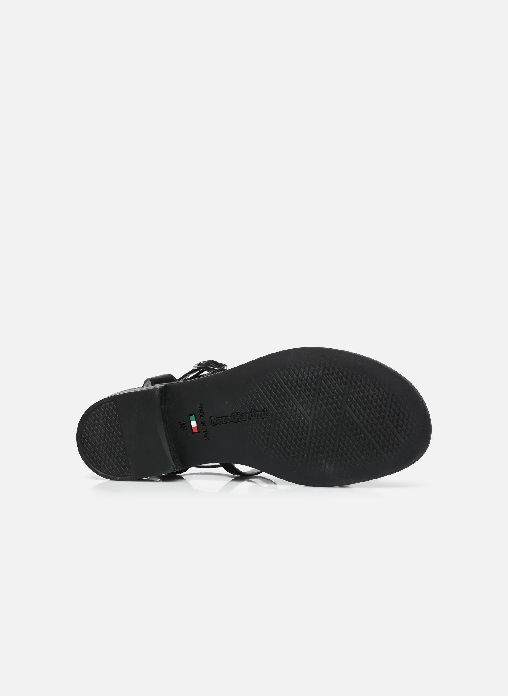 Flache Sandalen E615895D damen schwarz NeroGiardini Flache Sandalen E615895D damen schwarz 100