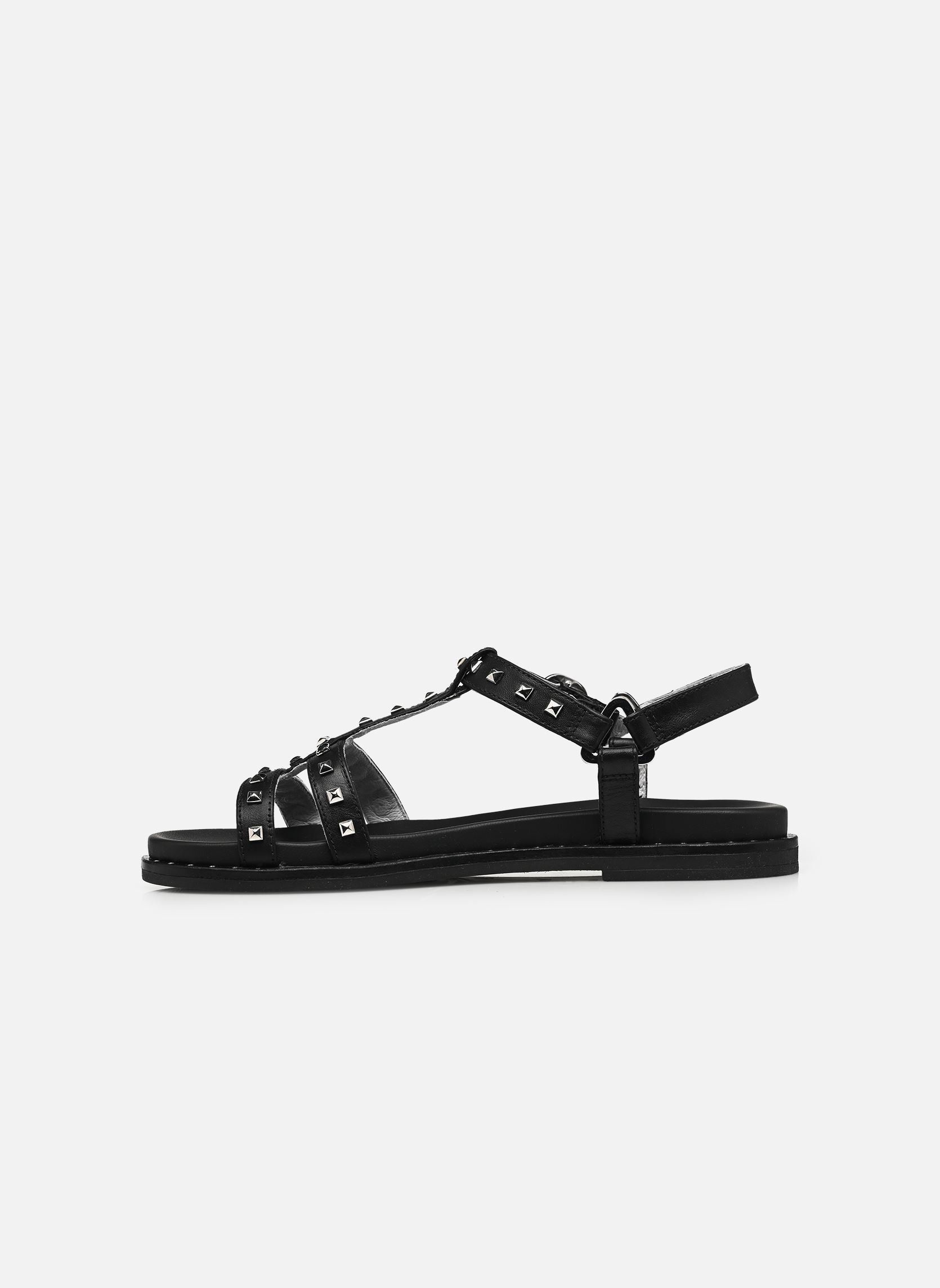 Flache Sandalen E615921D damen schwarz NeroGiardini Flache Sandalen E615921D damen schwarz 100