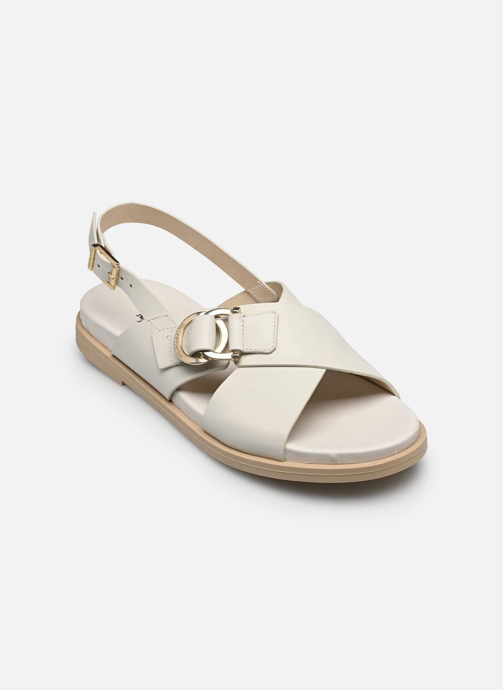 Sandales plates E615933D femme blanc NeroGiardini Sandales plates E615933D femme blanc 713