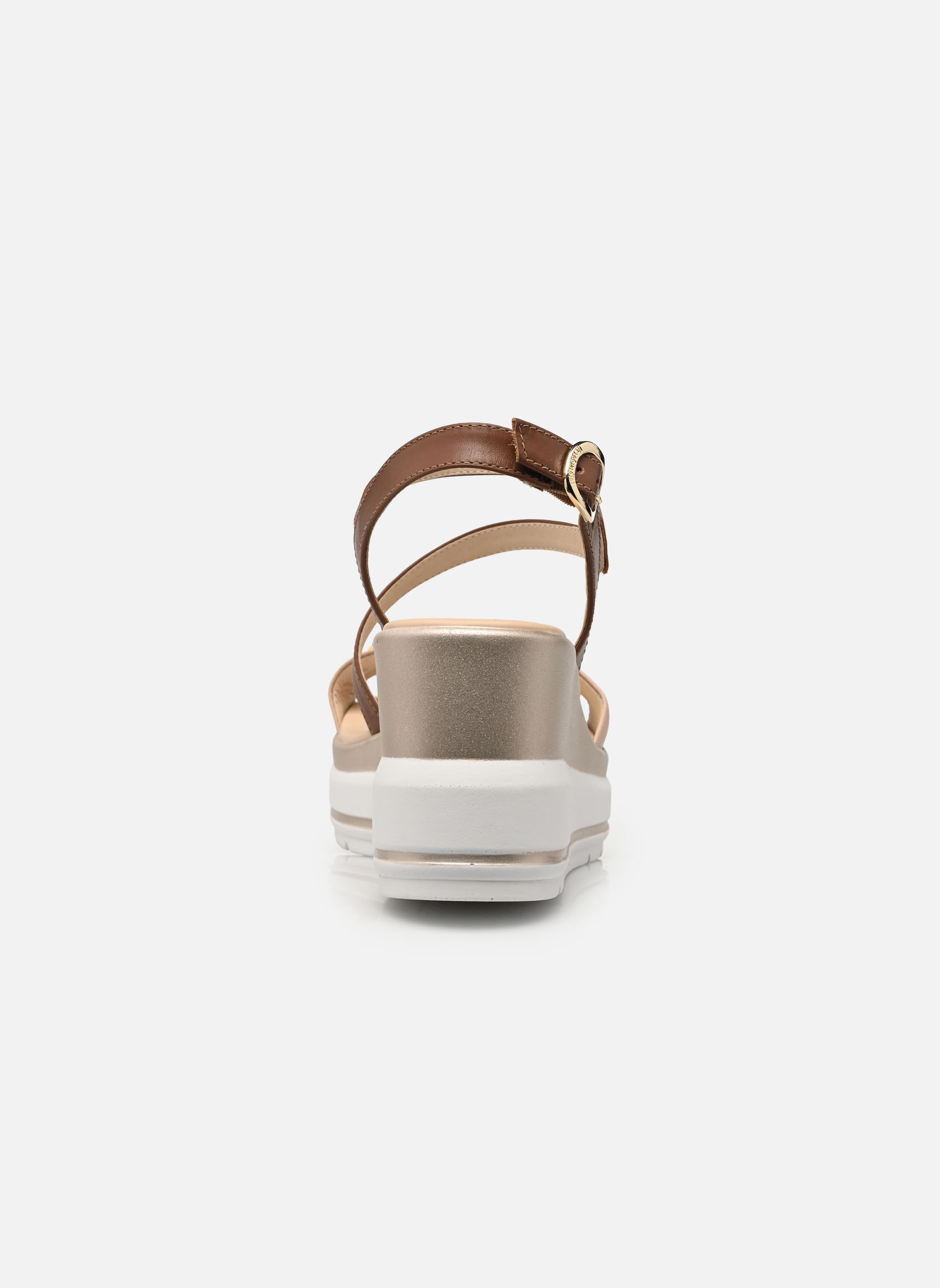 Keil- und Plateausandalen E615962D damen braun NeroGiardini Keil- und Plateausandalen E615962D damen braun 614