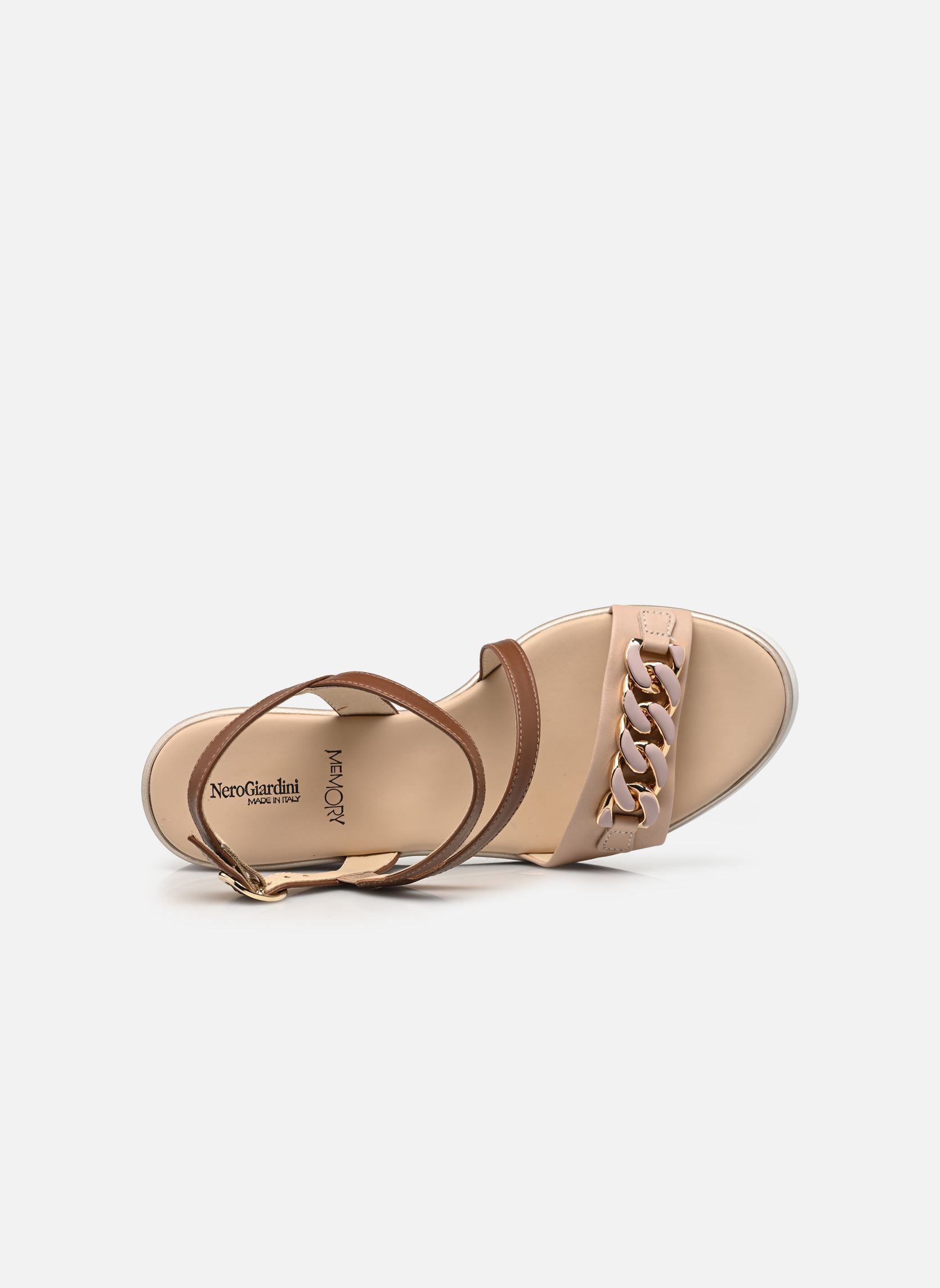 Keil- und Plateausandalen E615962D damen braun NeroGiardini Keil- und Plateausandalen E615962D damen braun 614