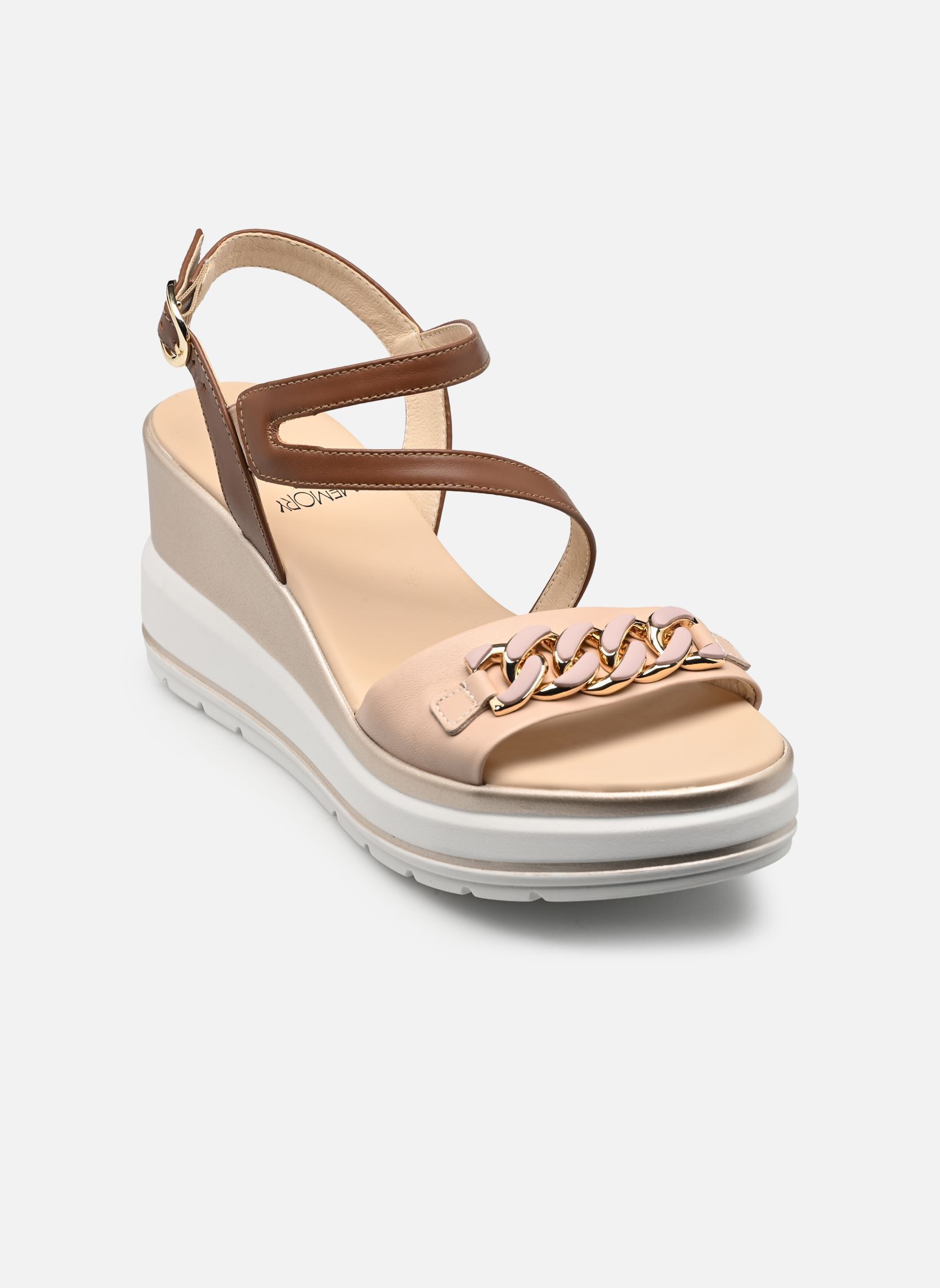Keil- und Plateausandalen E615962D damen braun NeroGiardini Keil- und Plateausandalen E615962D damen braun 614