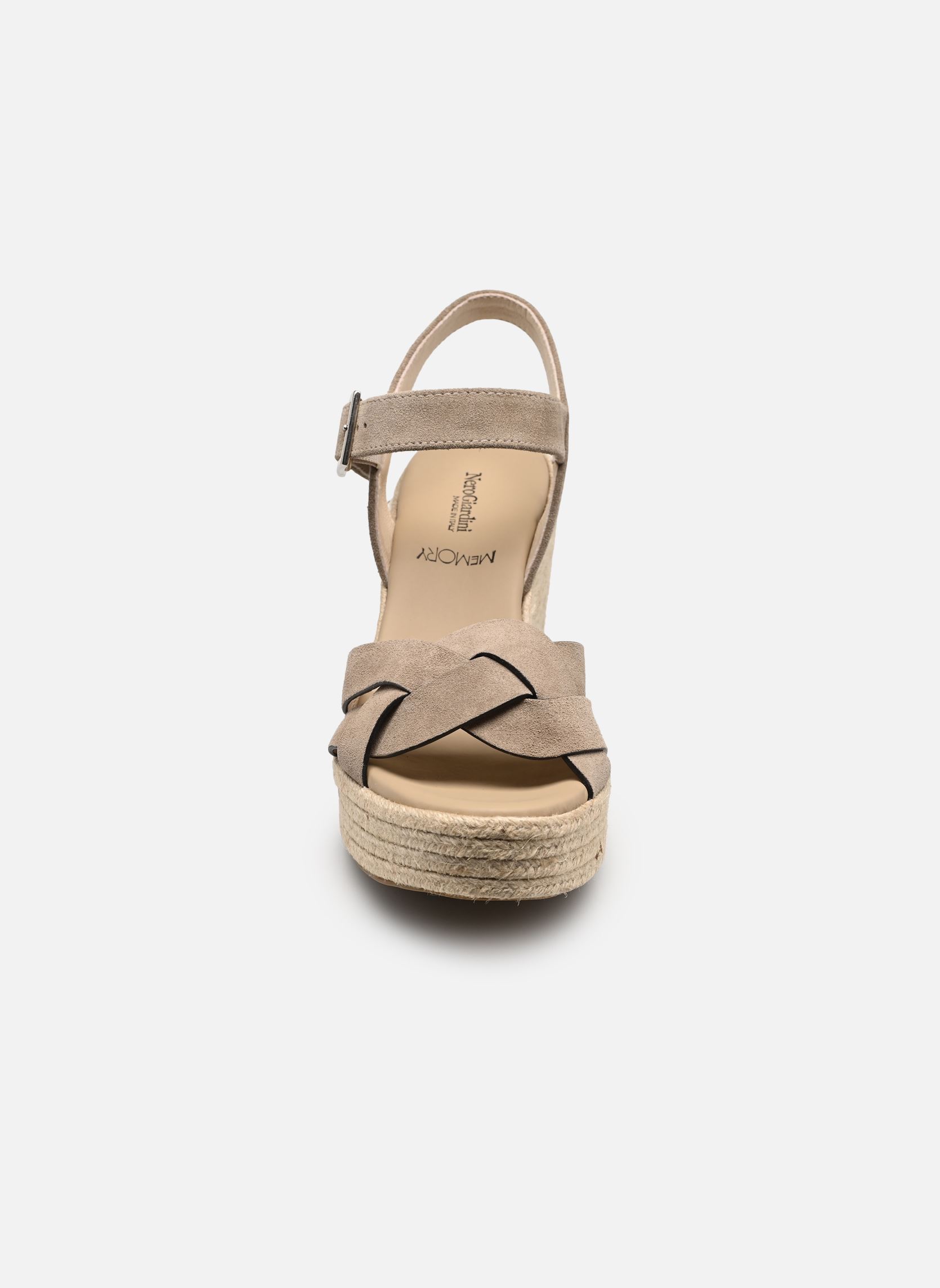 Keil- und Plateausandalen E616030D damen beige NeroGiardini Keil- und Plateausandalen E616030D damen beige 451