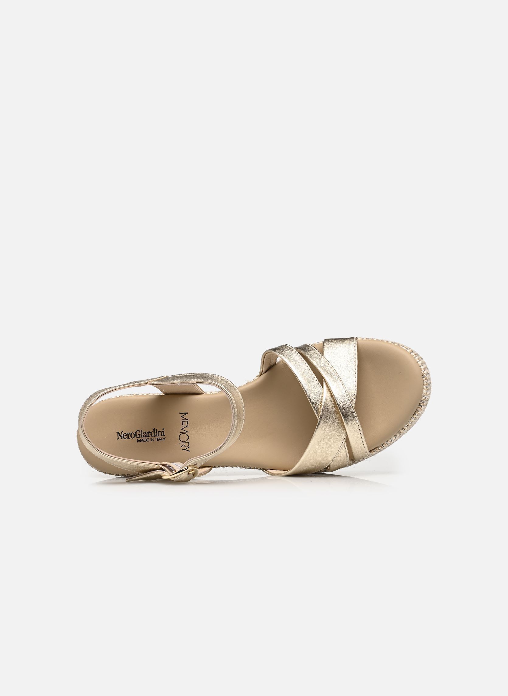 Sandalen E616071D dames goud en brons NeroGiardini Sandalen E616071D dames goud en brons 418